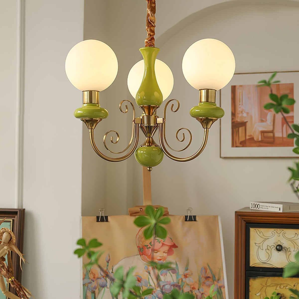 Evanthe candelabru din sticlă