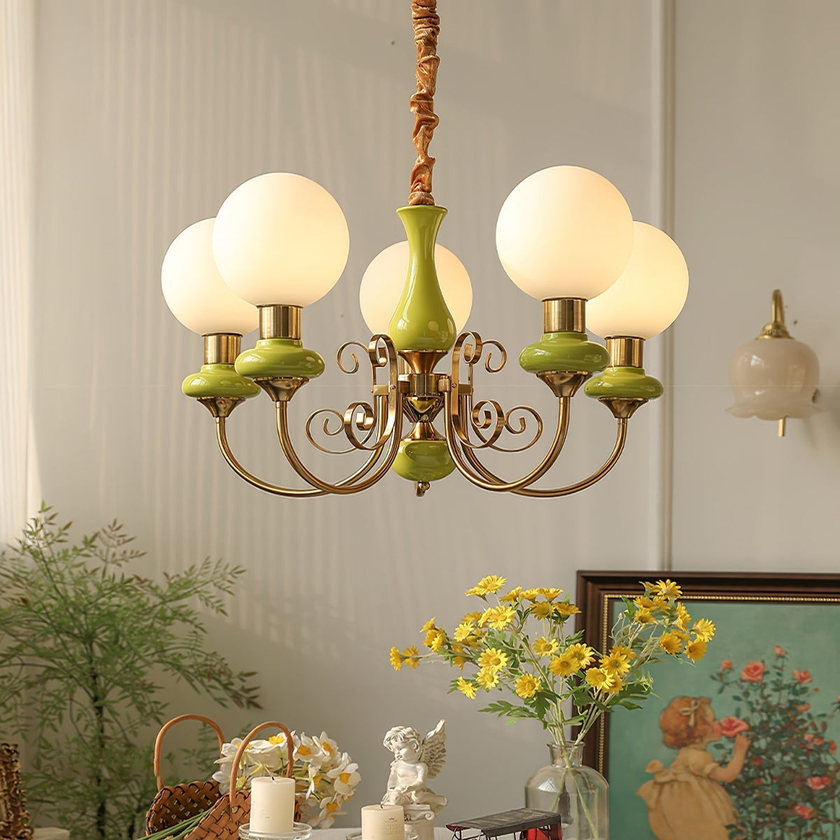 Evanthe candelabru din sticlă