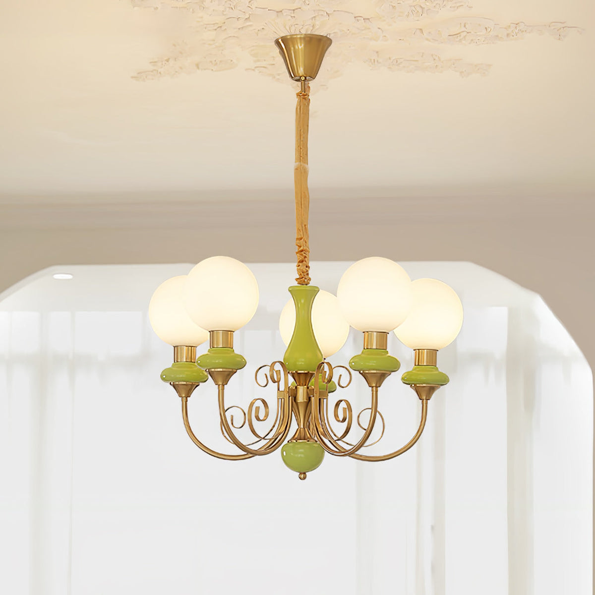 Evanthe candelabru din sticlă