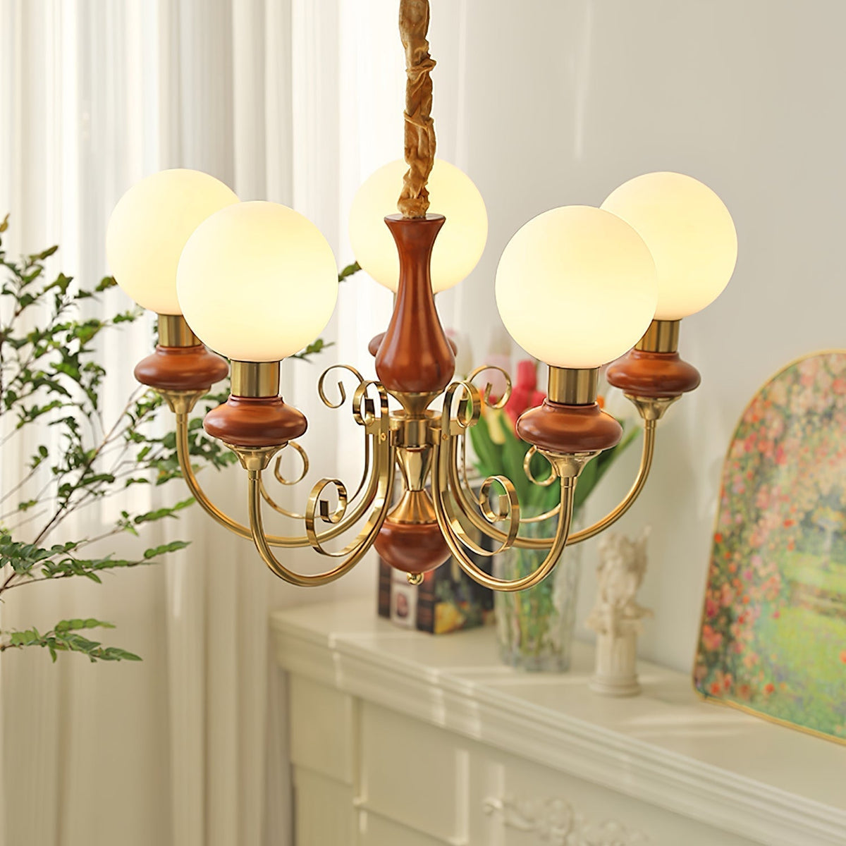 Evanthe candelabru din sticlă
