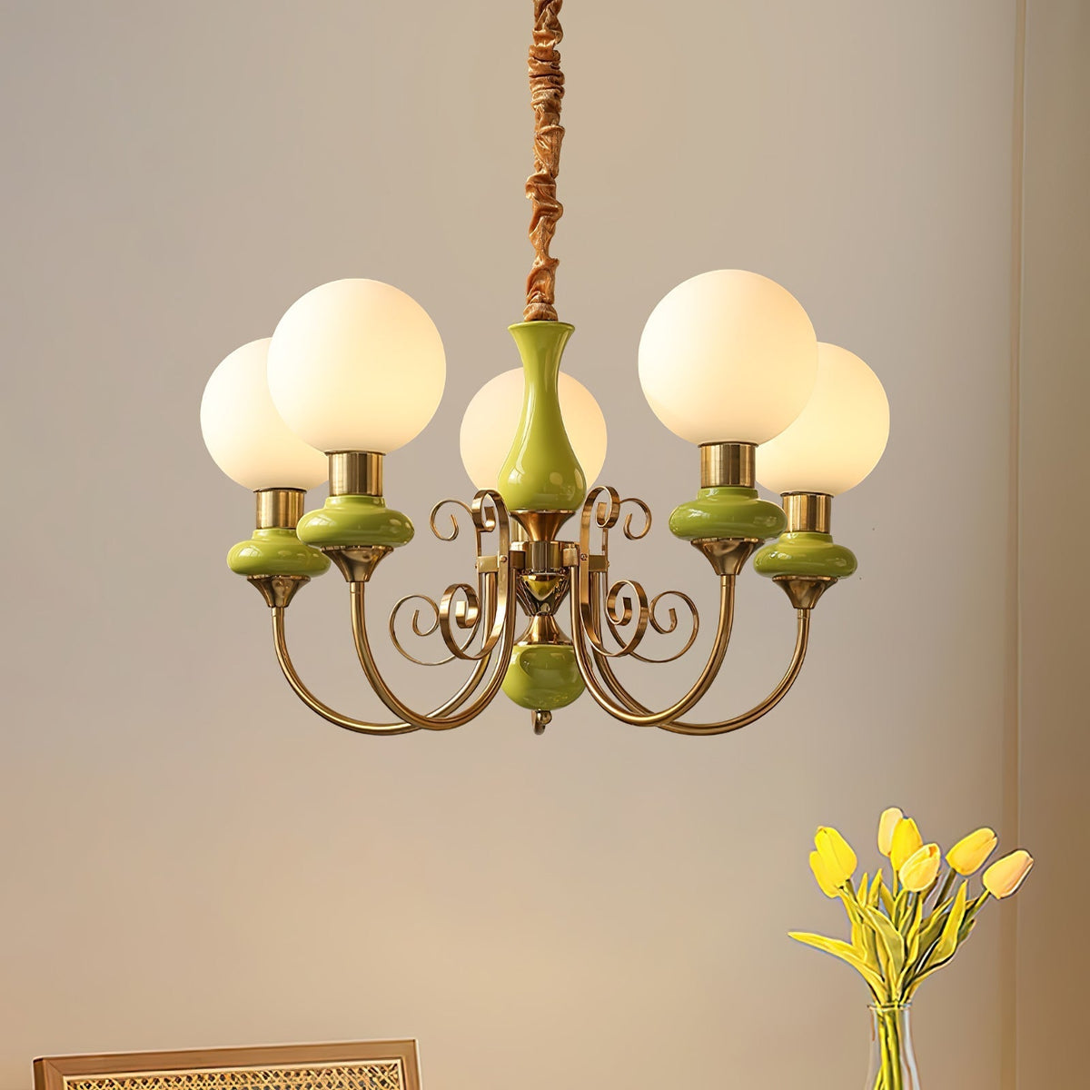 Evanthe candelabru din sticlă