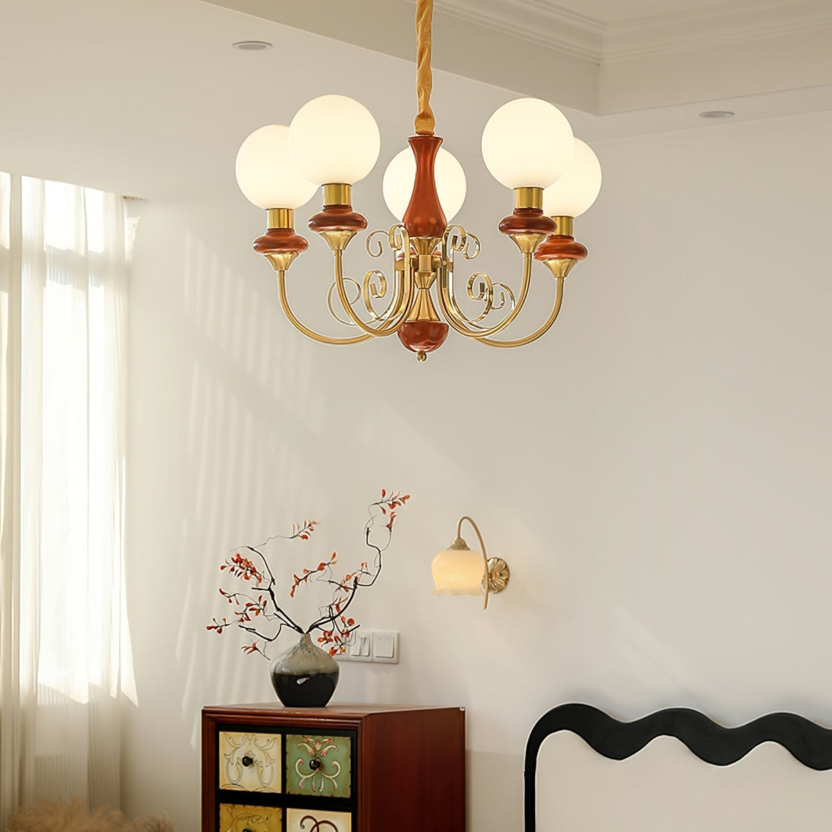 Evanthe candelabru din sticlă