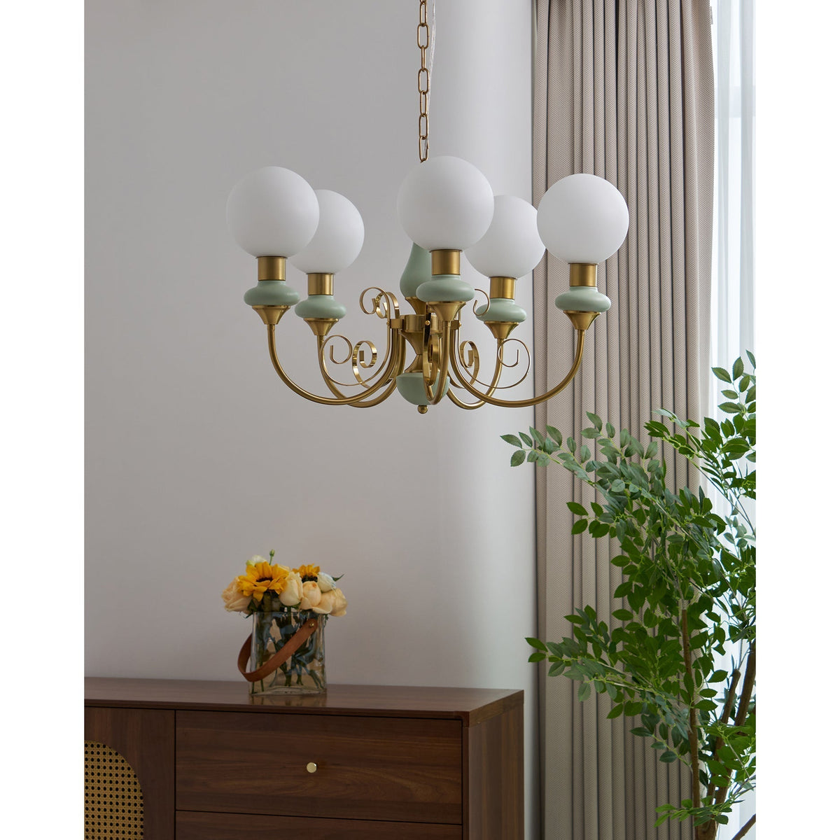 Evsolia candelabru din sticlă