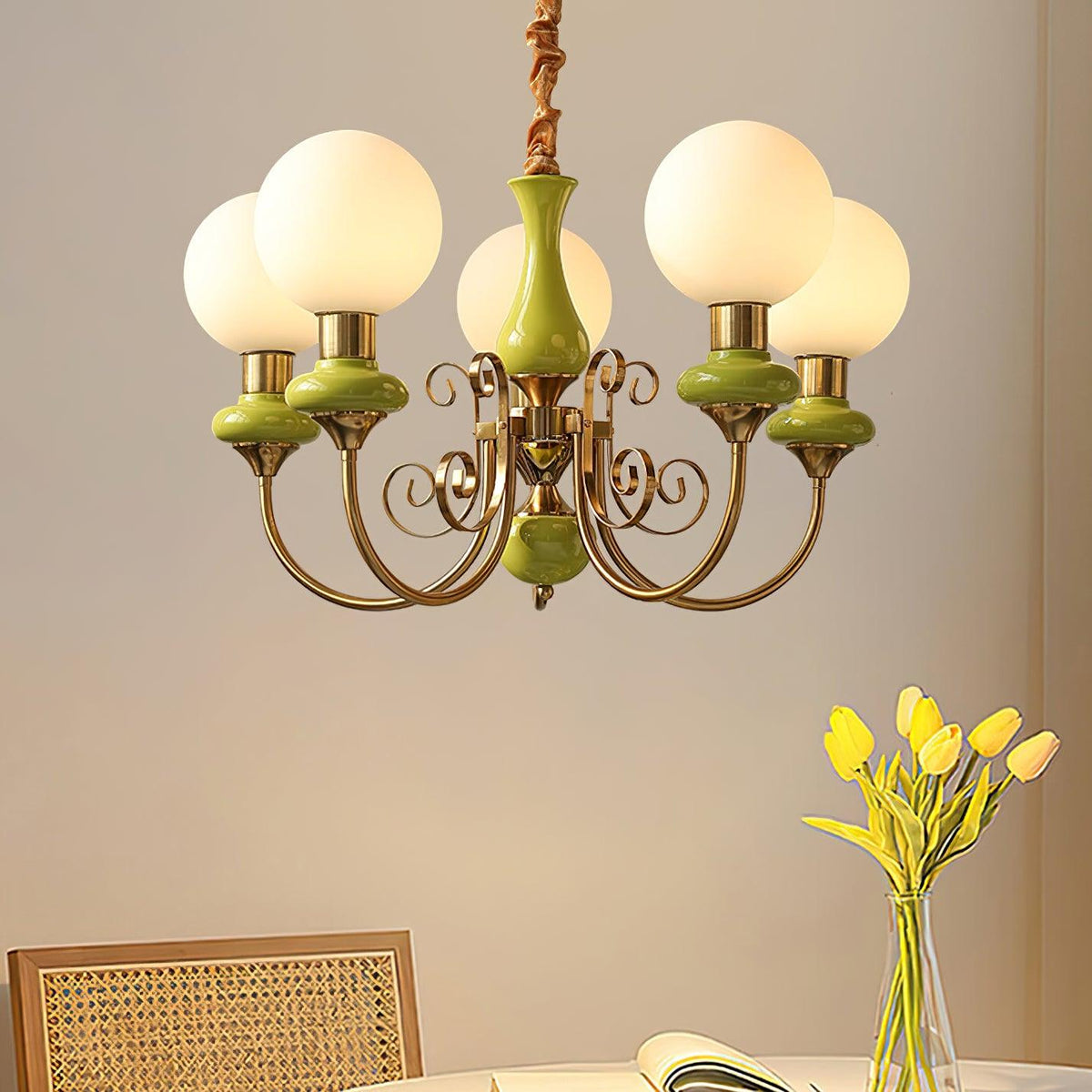 Evanthe candelabru din sticlă