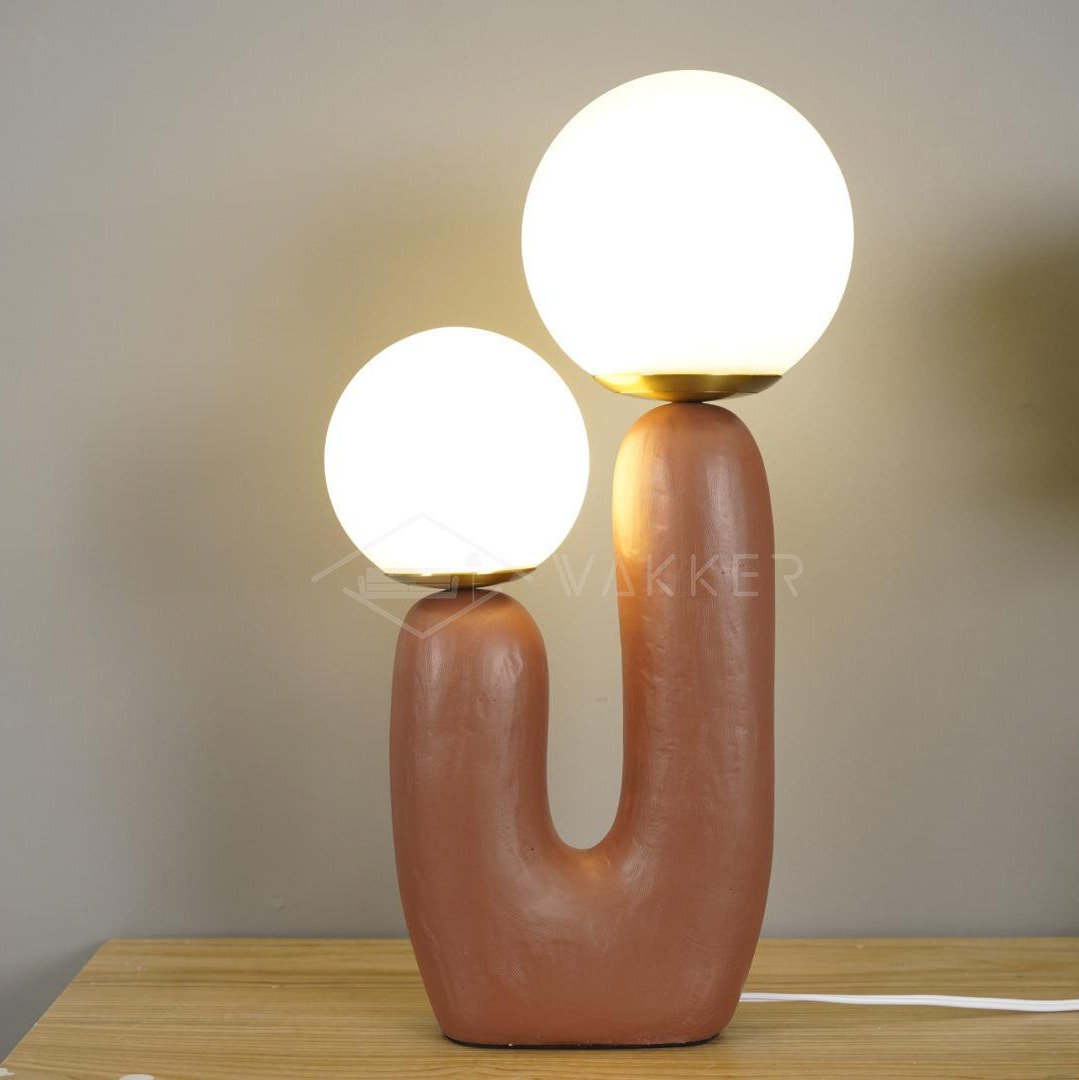 Elyrain lampă de masă din rășină, artistică