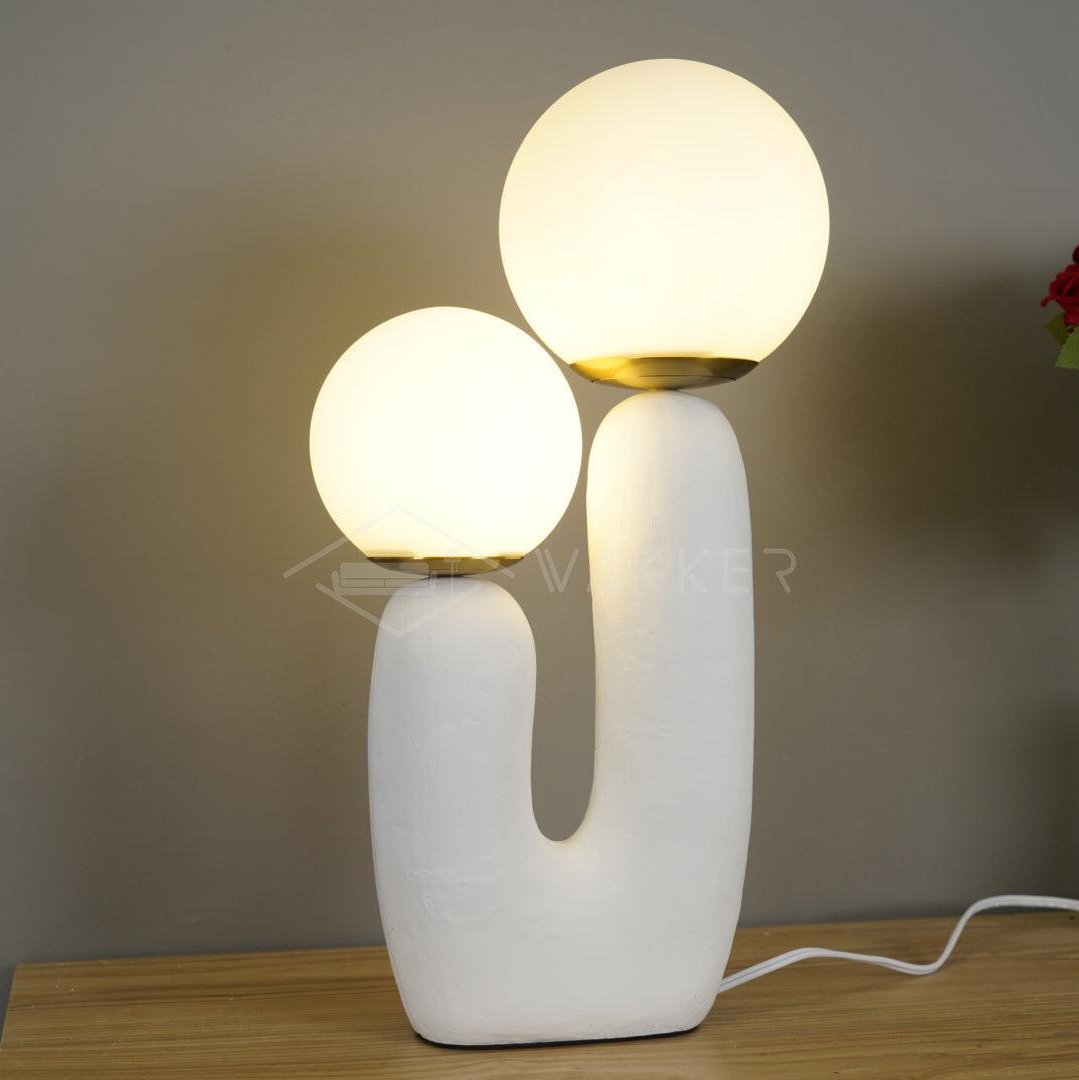 Elyrain lampă de masă din rășină, artistică