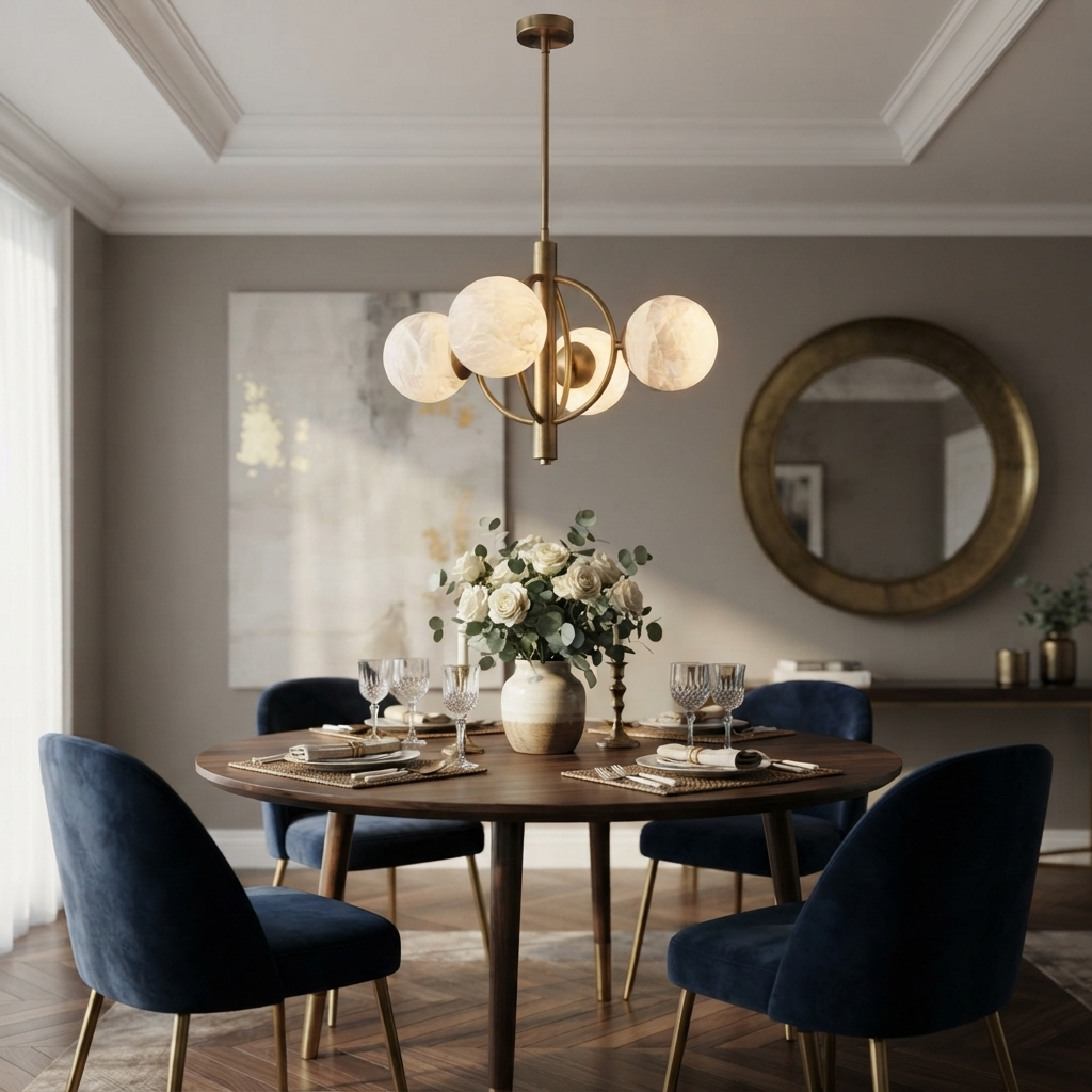 Farringcombe Candelabru din alabastru
