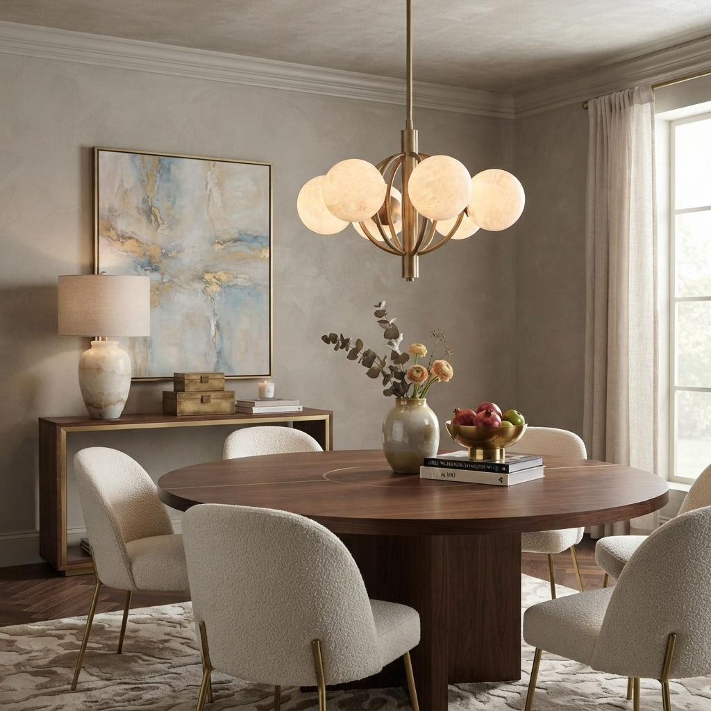 Farringcombe Candelabru din alabastru