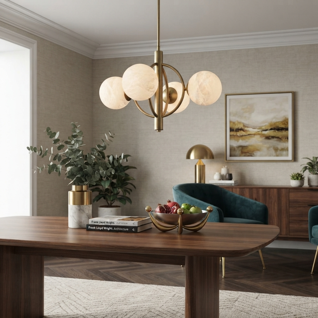 Farringcombe Candelabru din alabastru