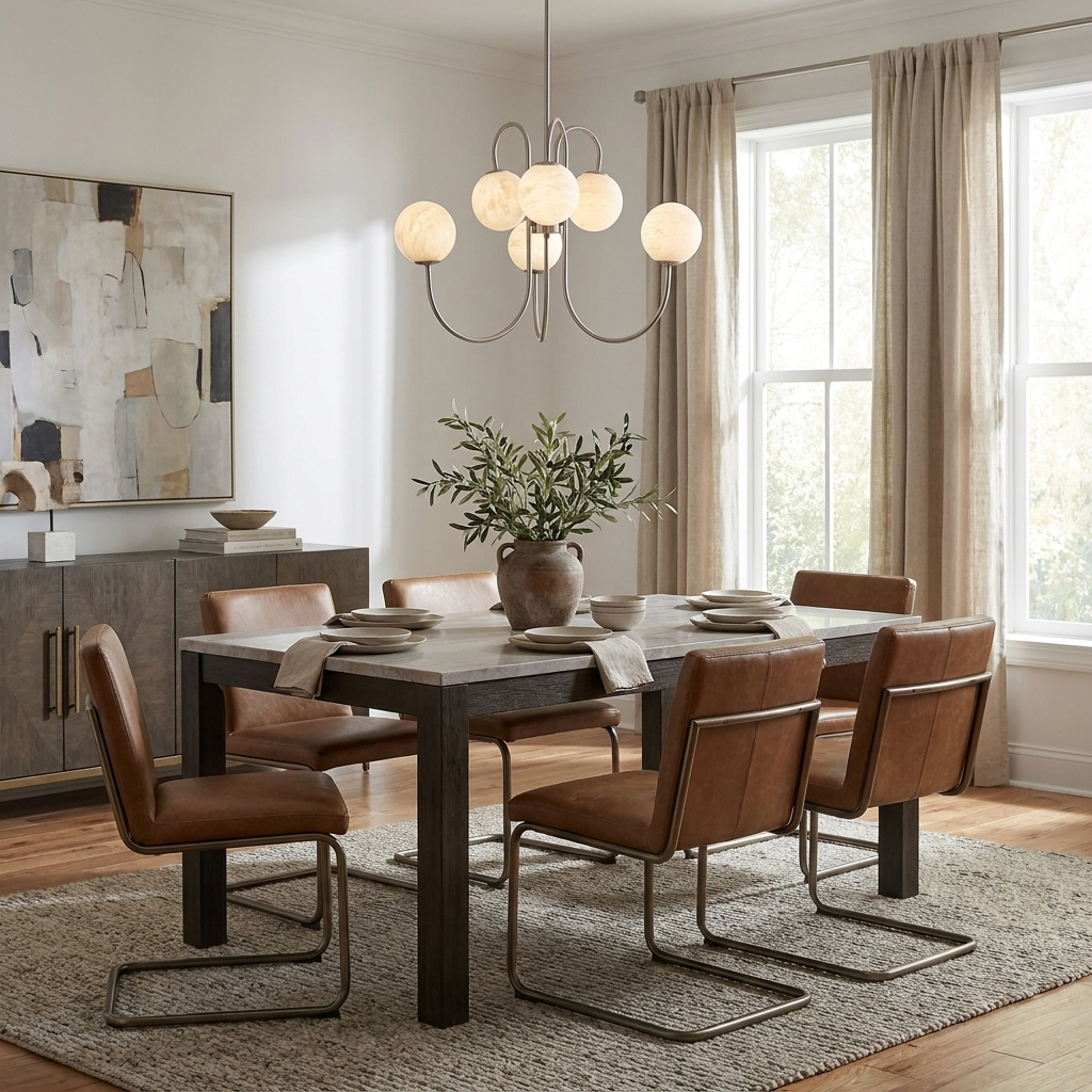 Greshford Candelabru glob din alabastru