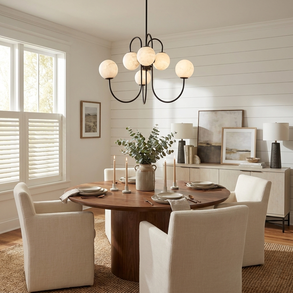 Greshford Candelabru glob din alabastru