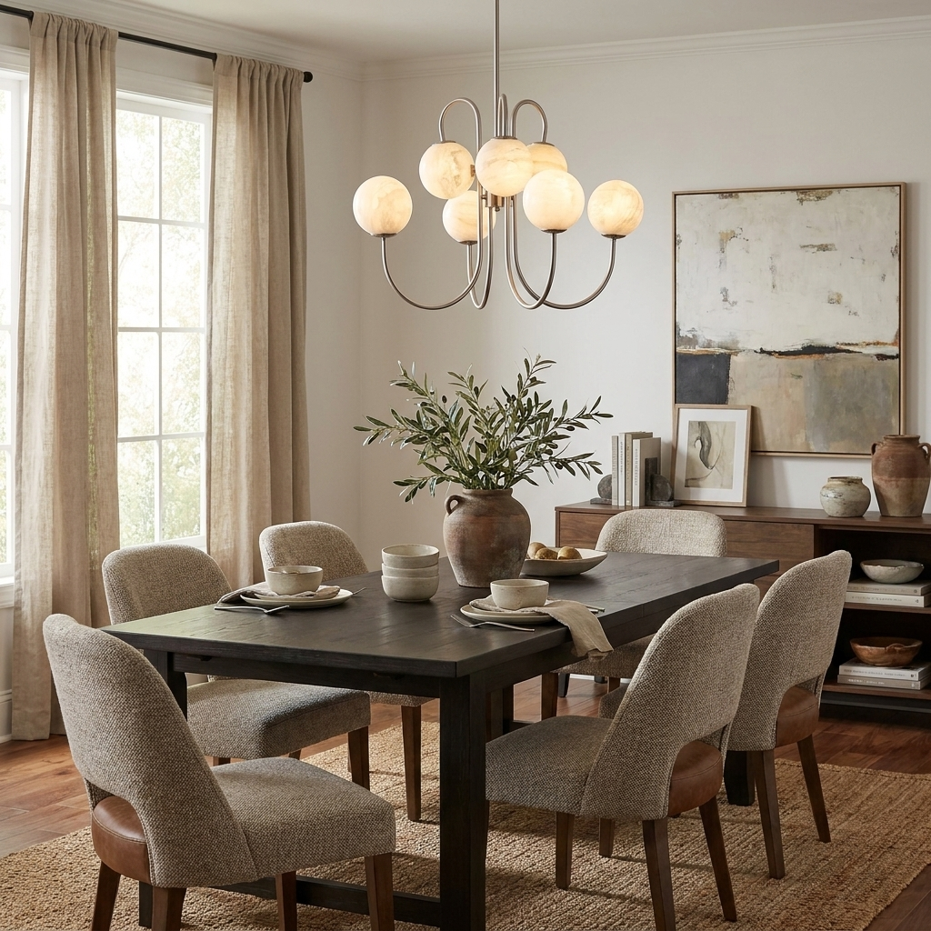 Greshford Candelabru glob din alabastru