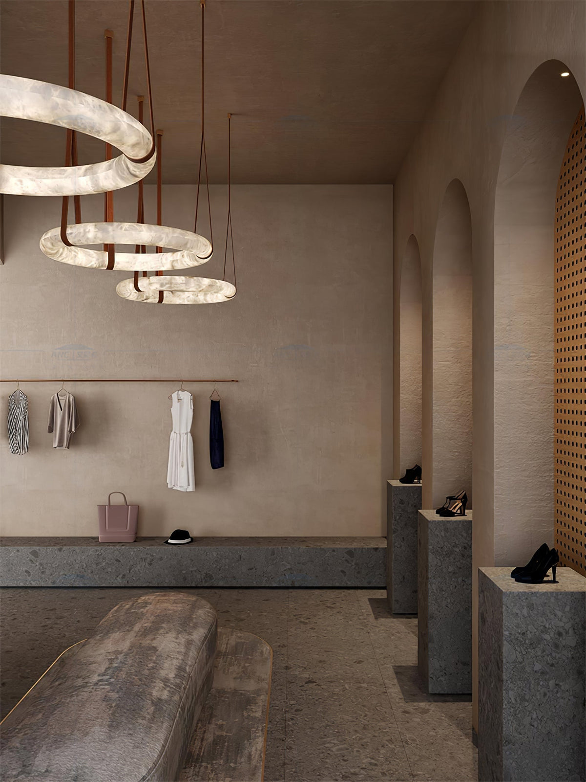 Tarys Candelabre alabastru Varianta cu Curea de Piele B