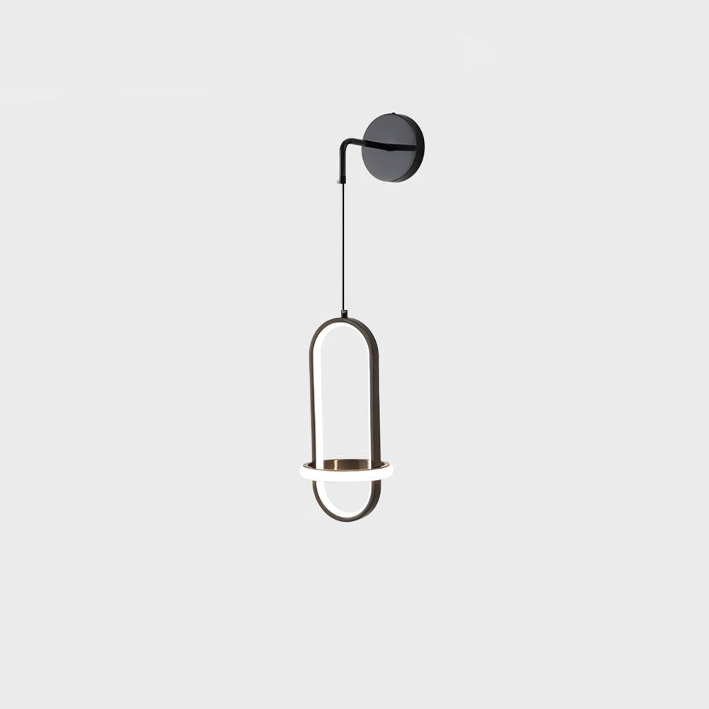 Vivianne aplică de perete din alamă, modernă, minimalistă, ovală