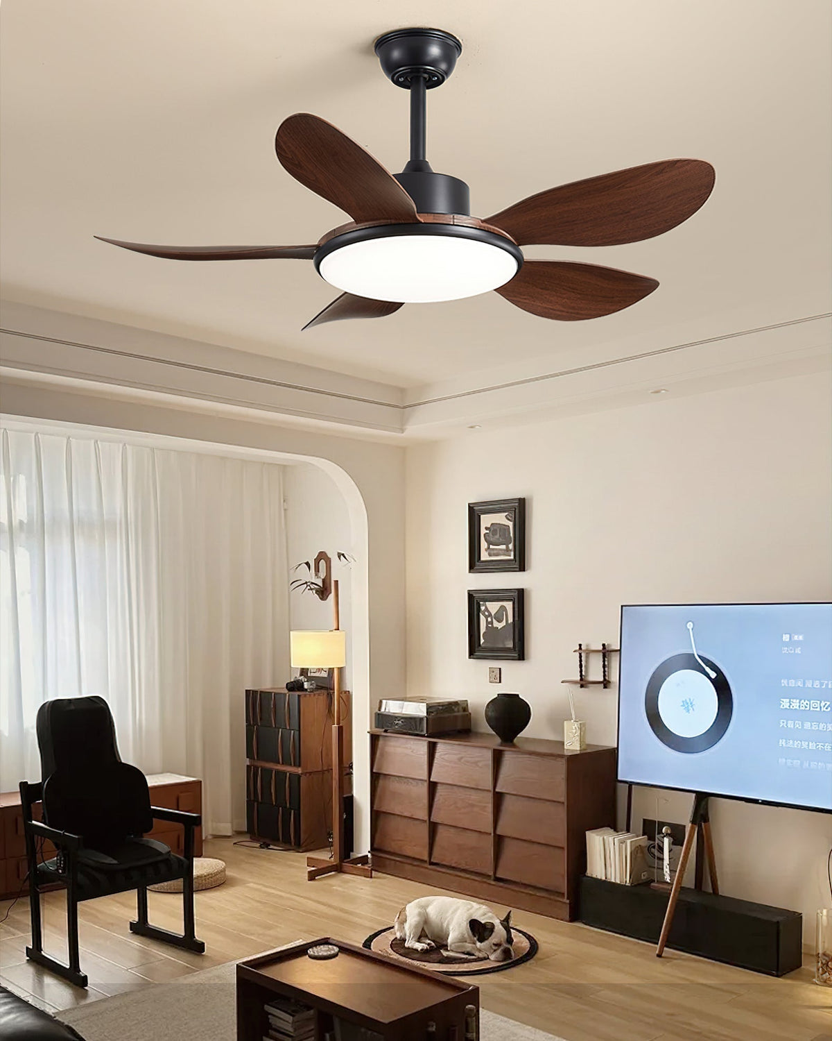 Rivivaine ventilator de tavan cu lumină