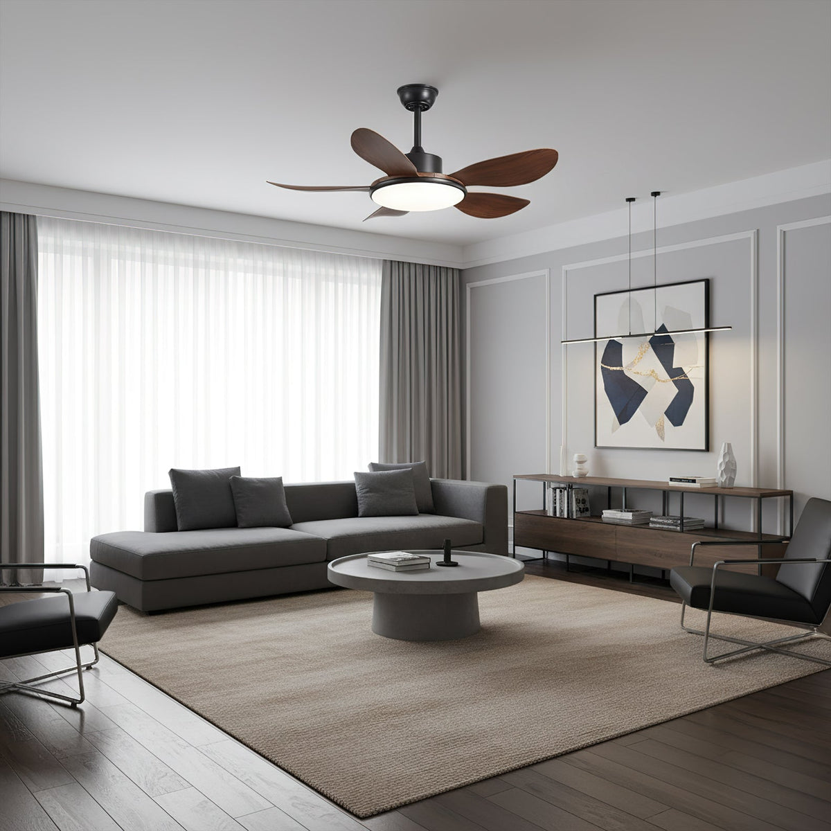 Rivivaine ventilator de tavan cu lumină