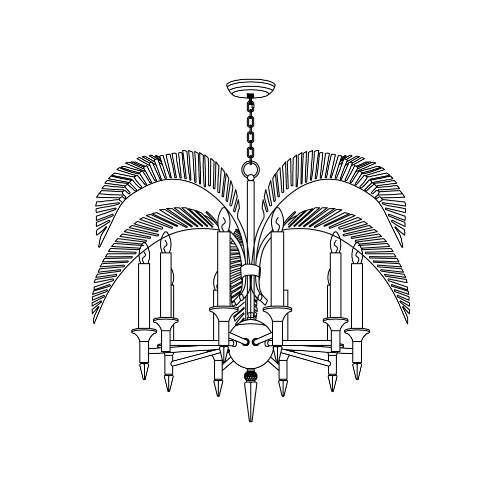 Italis Frond candelabru