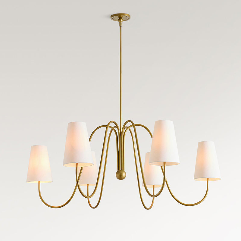 Fioorora candelabru cu abajur textil