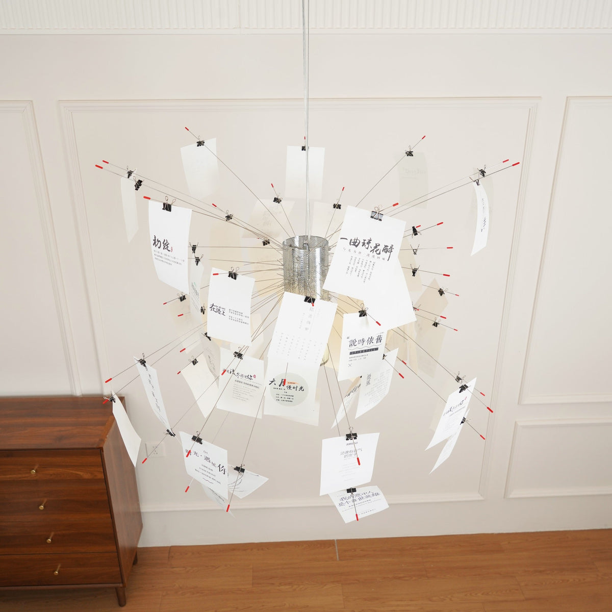 Luninena candelabru din hârtie