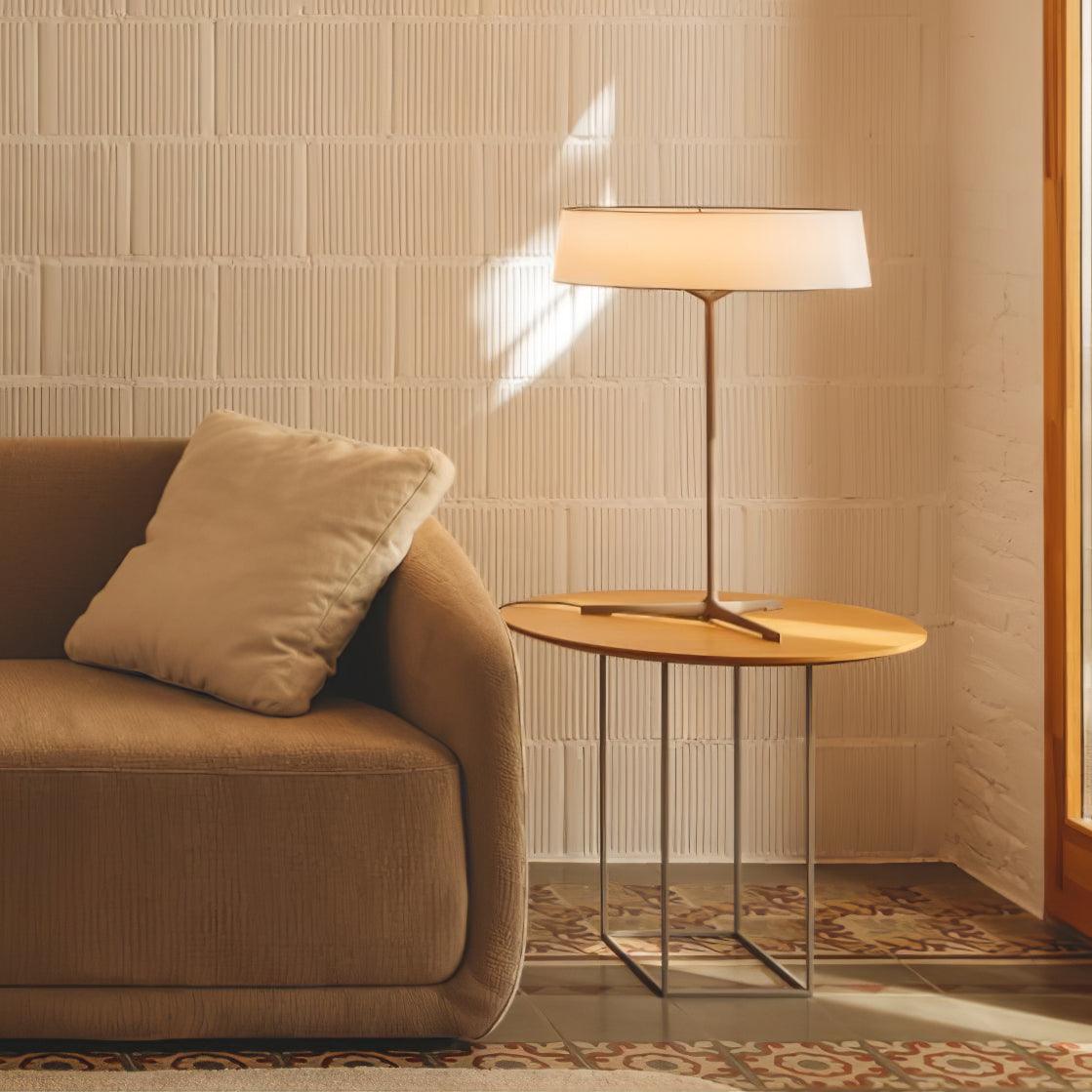 Linivira lampă de masă din pânză în stil scandinav