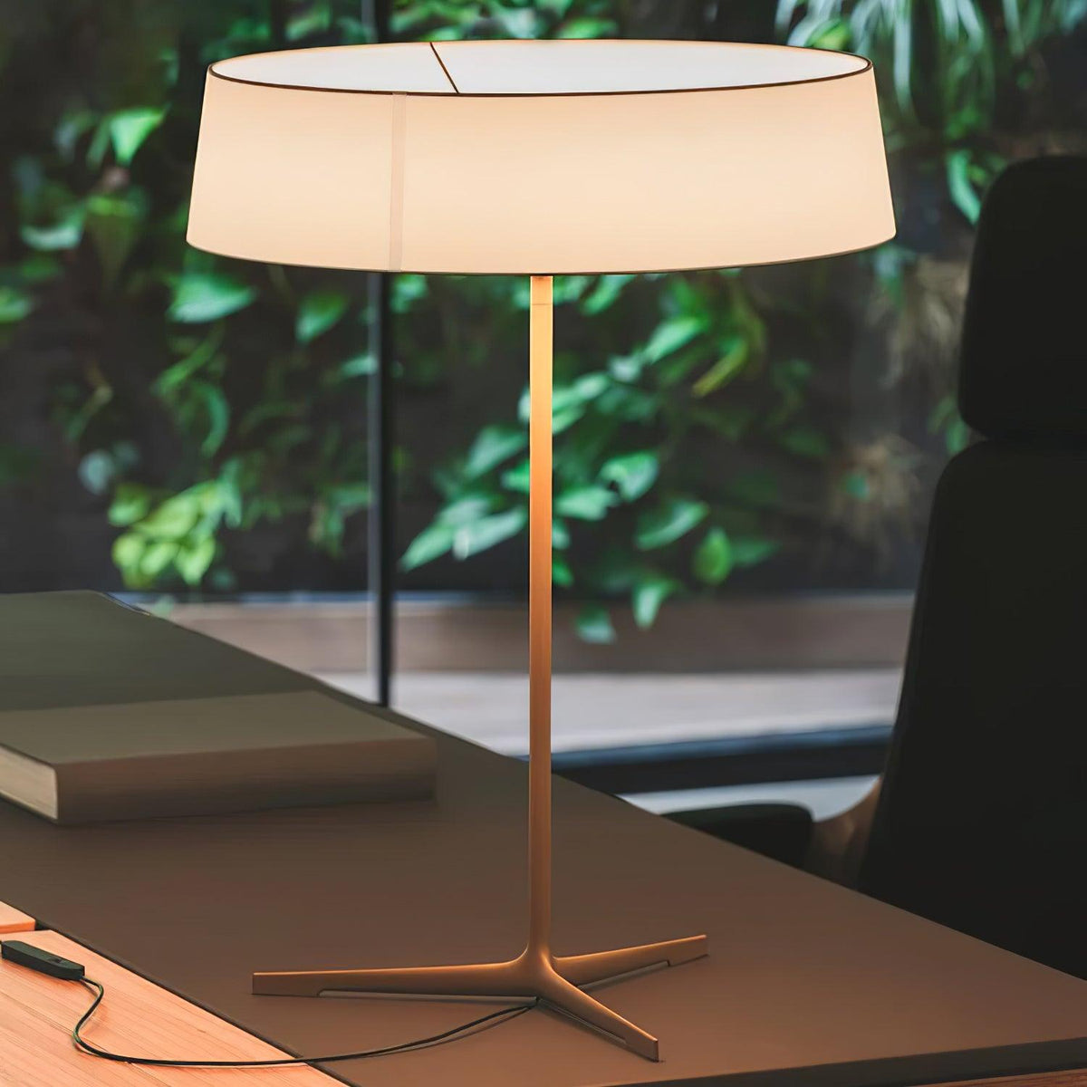 Linivira lampă de masă din pânză în stil scandinav
