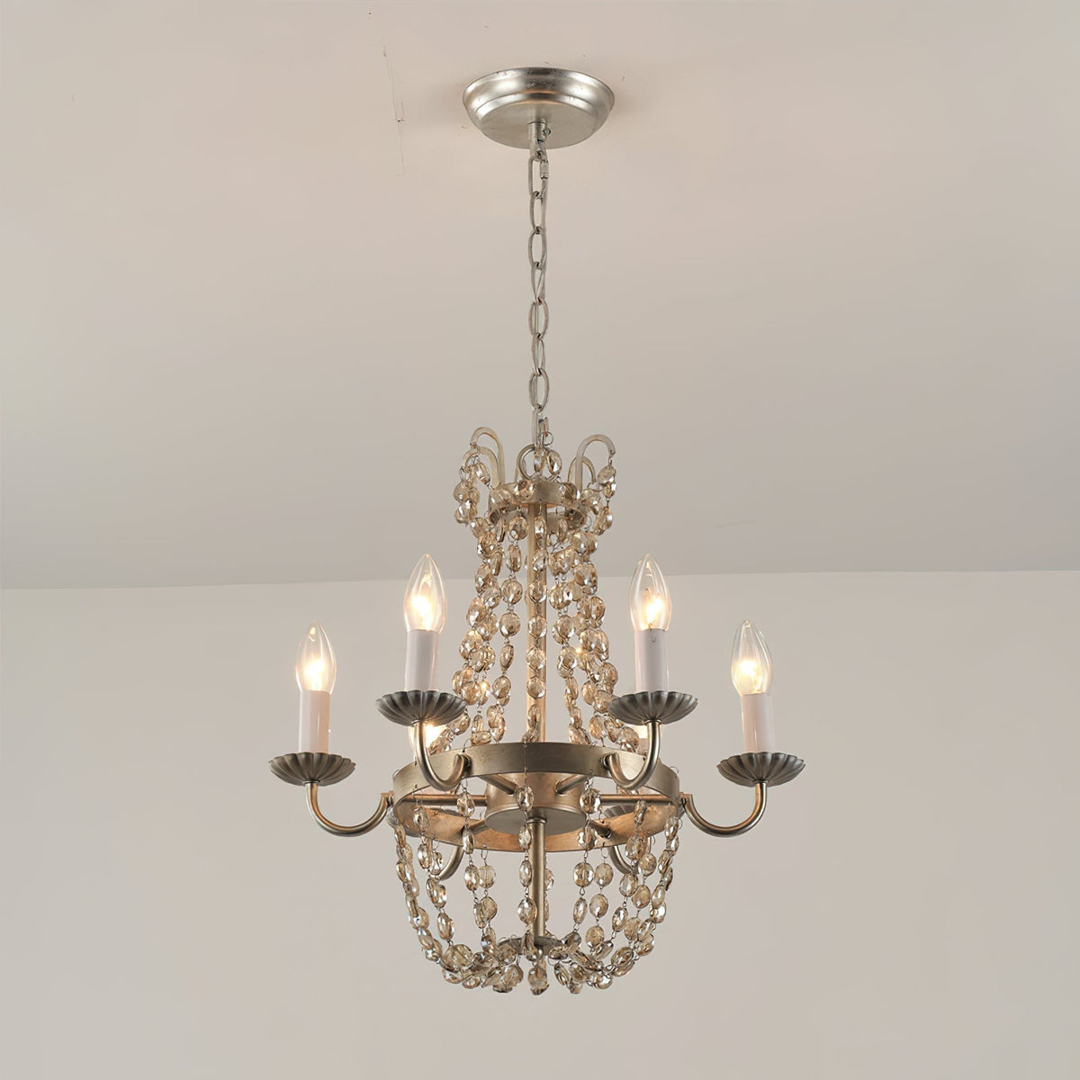 Luxinine candelabru Vintage Flea Market cu Cristale