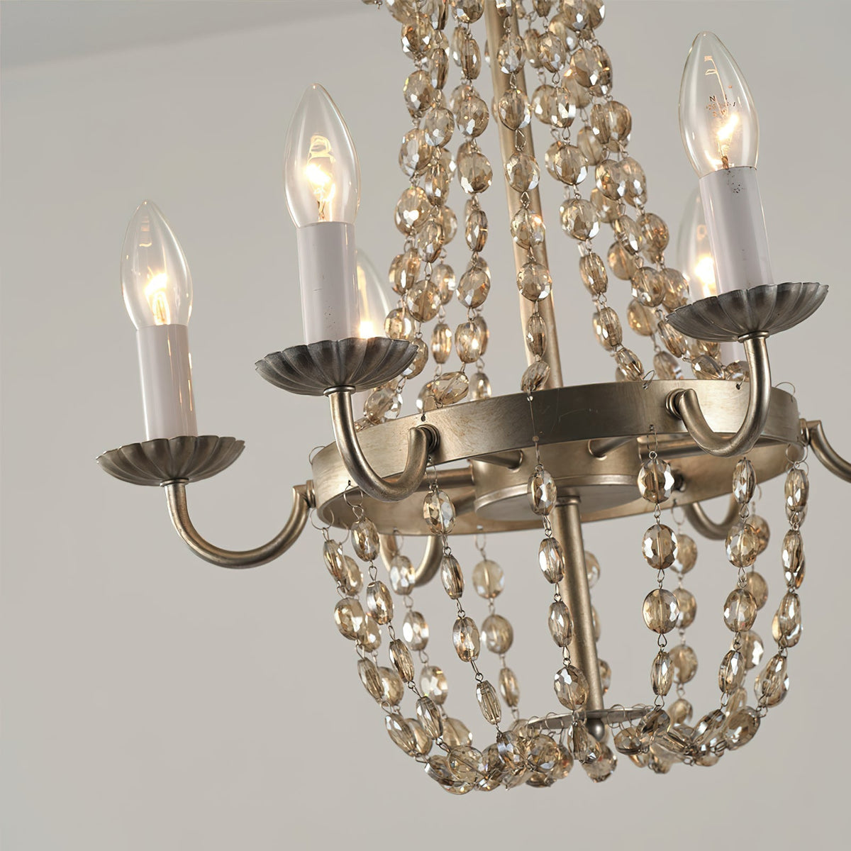 Luxinine candelabru Vintage Flea Market cu Cristale