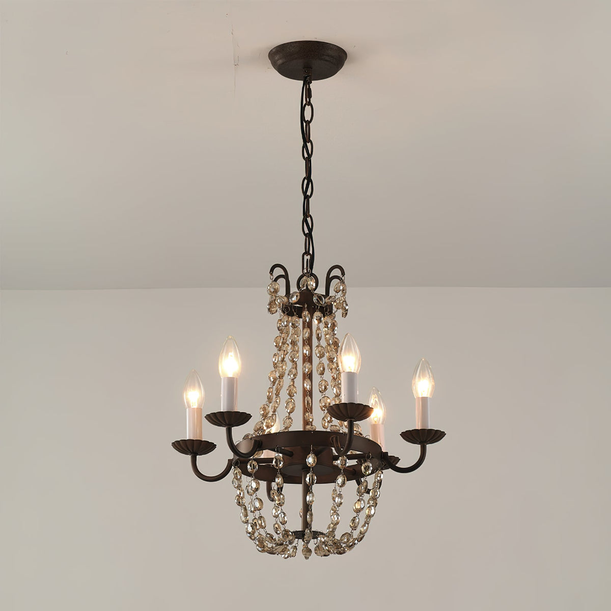 Luxinine candelabru Vintage Flea Market cu Cristale