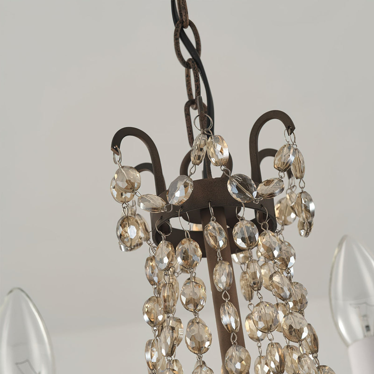 Luxinine candelabru Vintage Flea Market cu Cristale