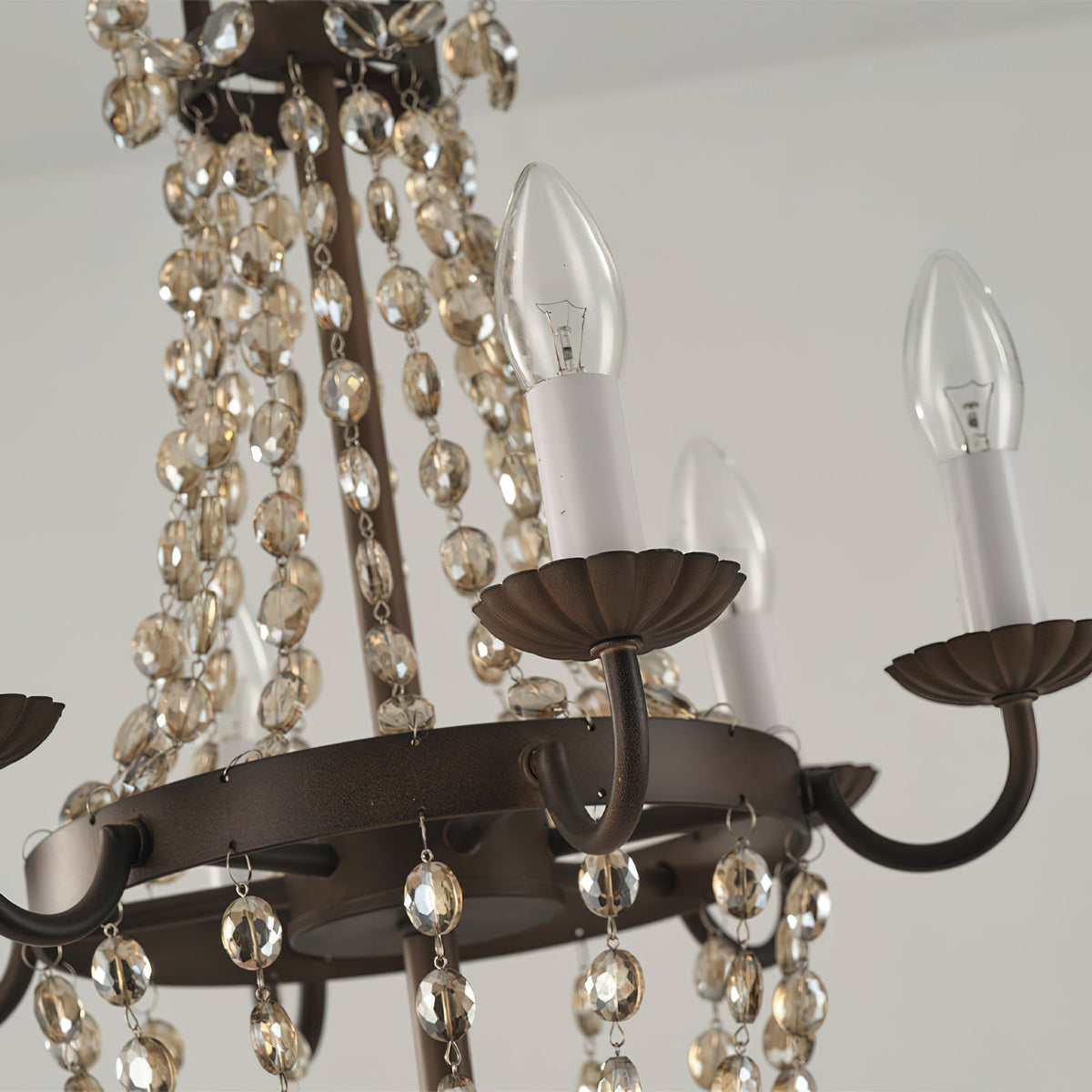 Luxinine candelabru Vintage Flea Market cu Cristale