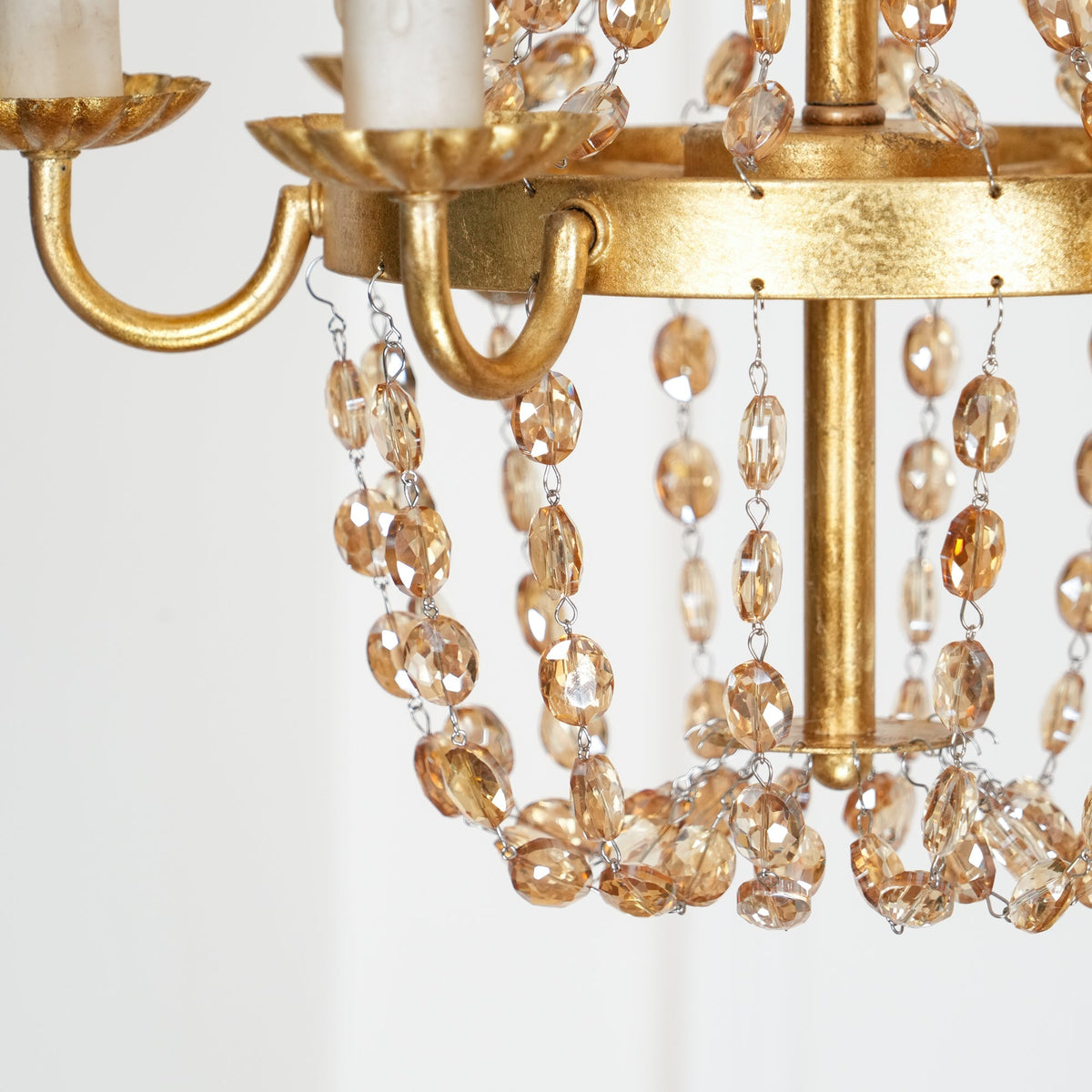 Luxinine candelabru Vintage Flea Market cu Cristale
