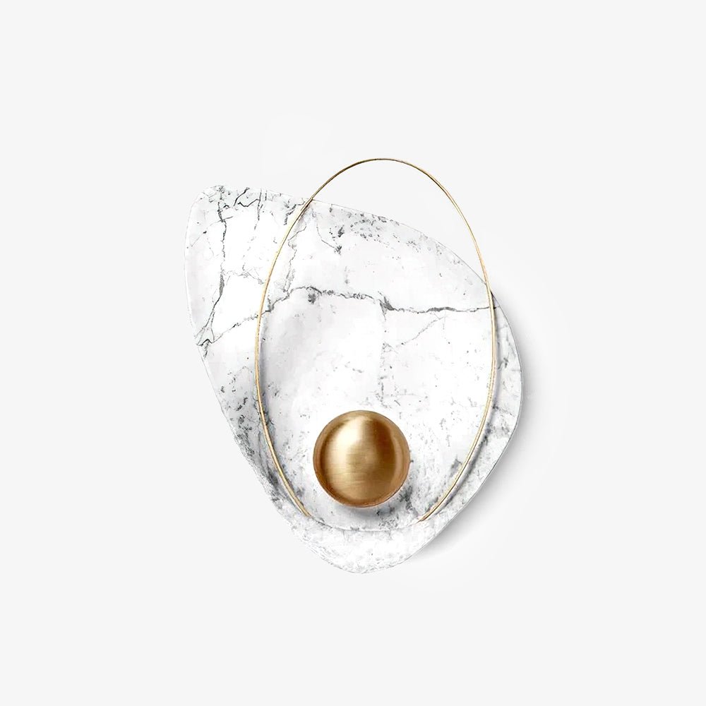 Vethaora aplică de perete din rășină, premium, în stil de artă nordică, cu aspect perlat