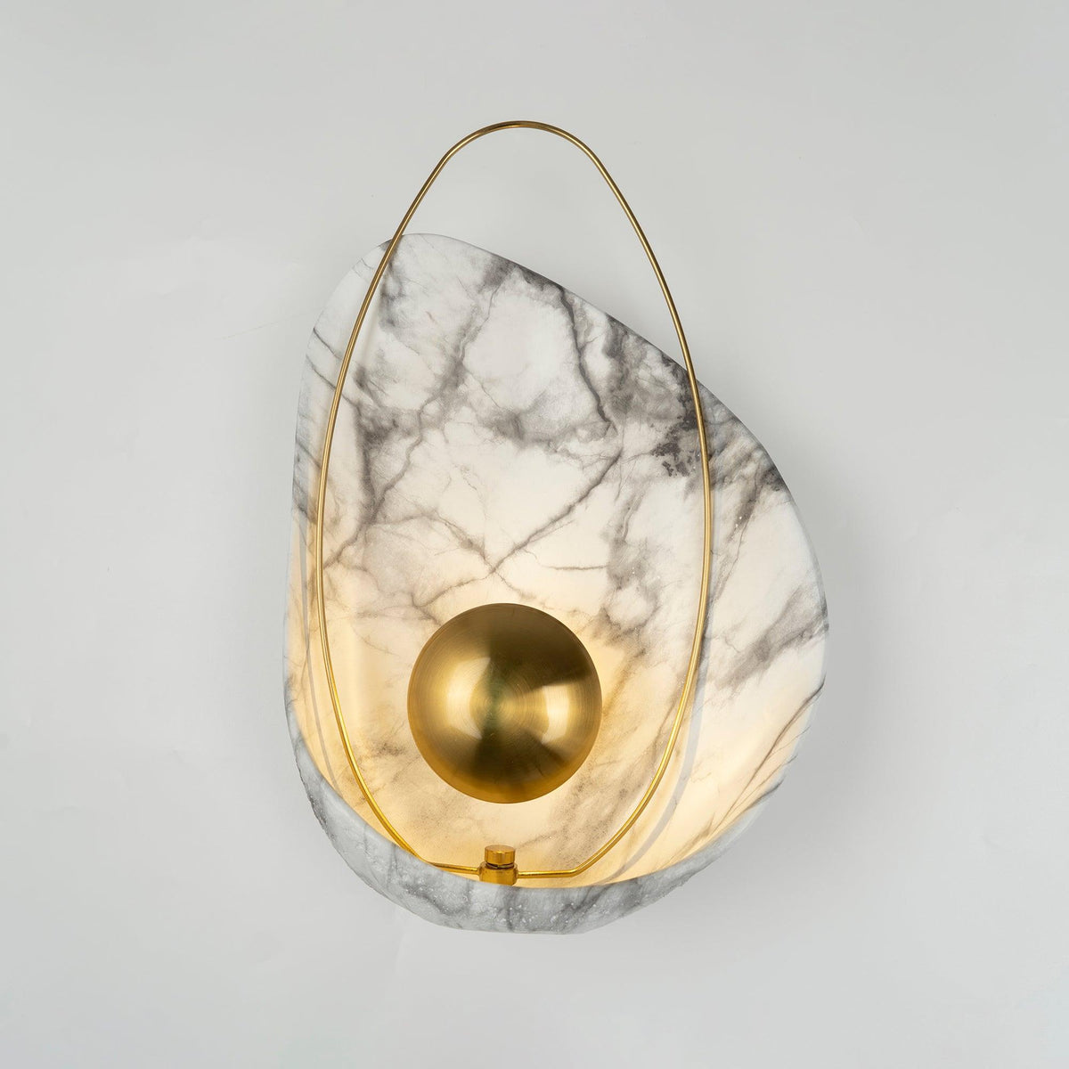 Vethaora aplică de perete din rășină, premium, în stil de artă nordică, cu aspect perlat