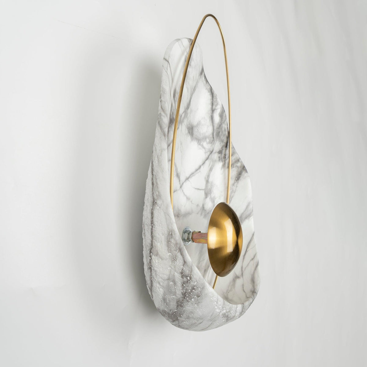 Vethaora aplică de perete din rășină, premium, în stil de artă nordică, cu aspect perlat
