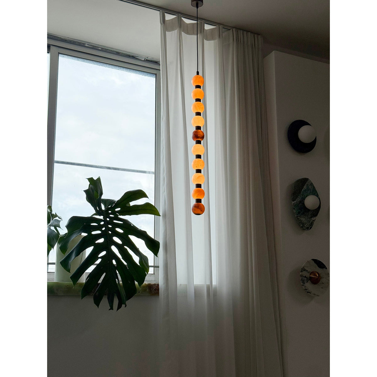 Loxford lampă suspendată din alabastru