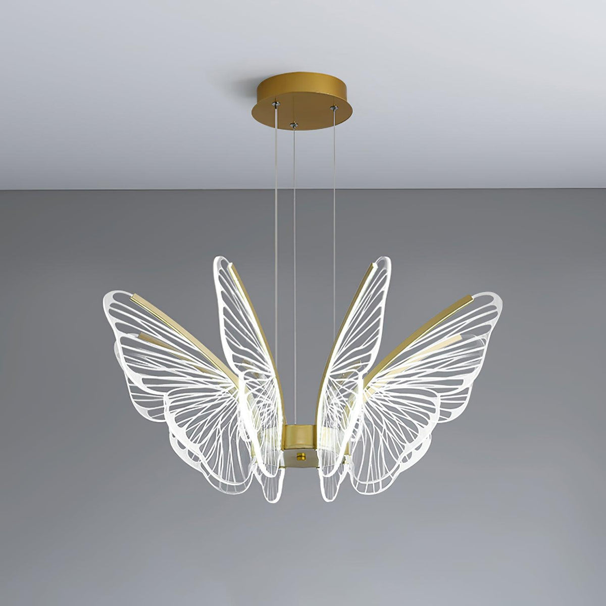Zorvi candelabru Aripă de Fluture cristal