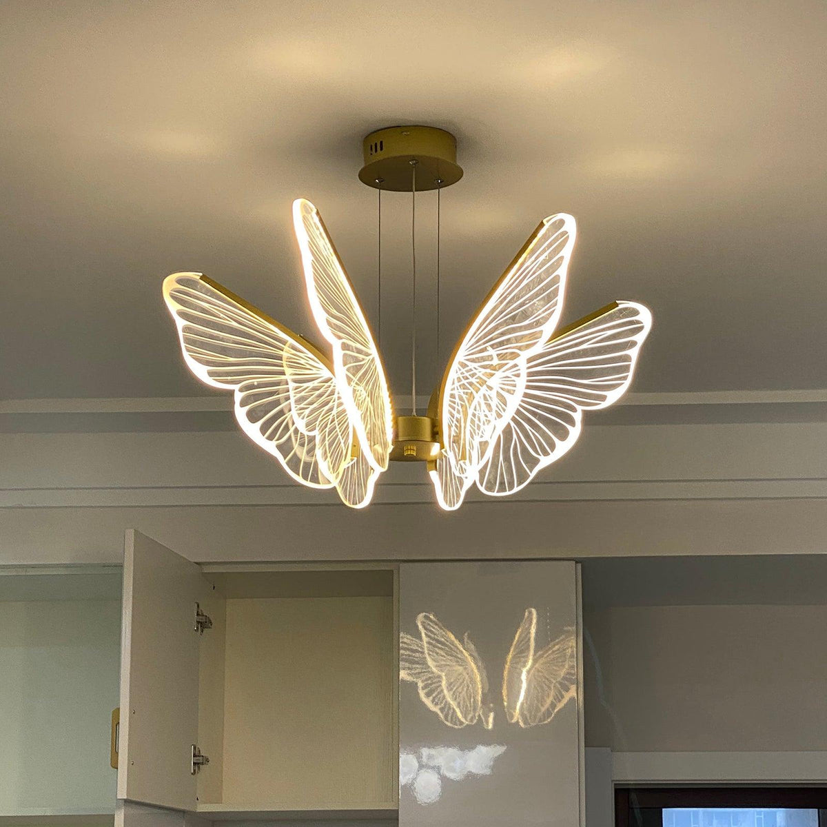 Zorvi candelabru Aripă de Fluture cristal