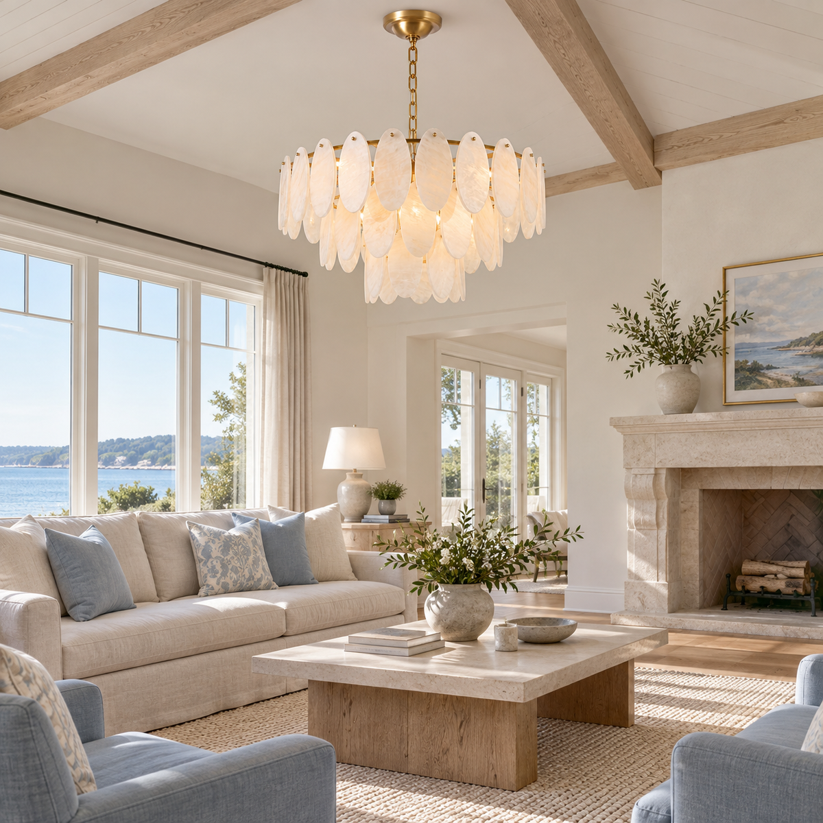 Elmsford Candelabru din alabastru
