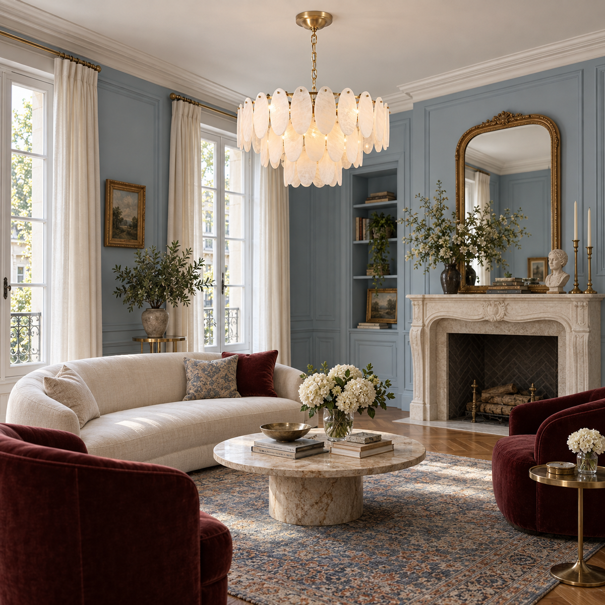 Elmsford Candelabru din alabastru