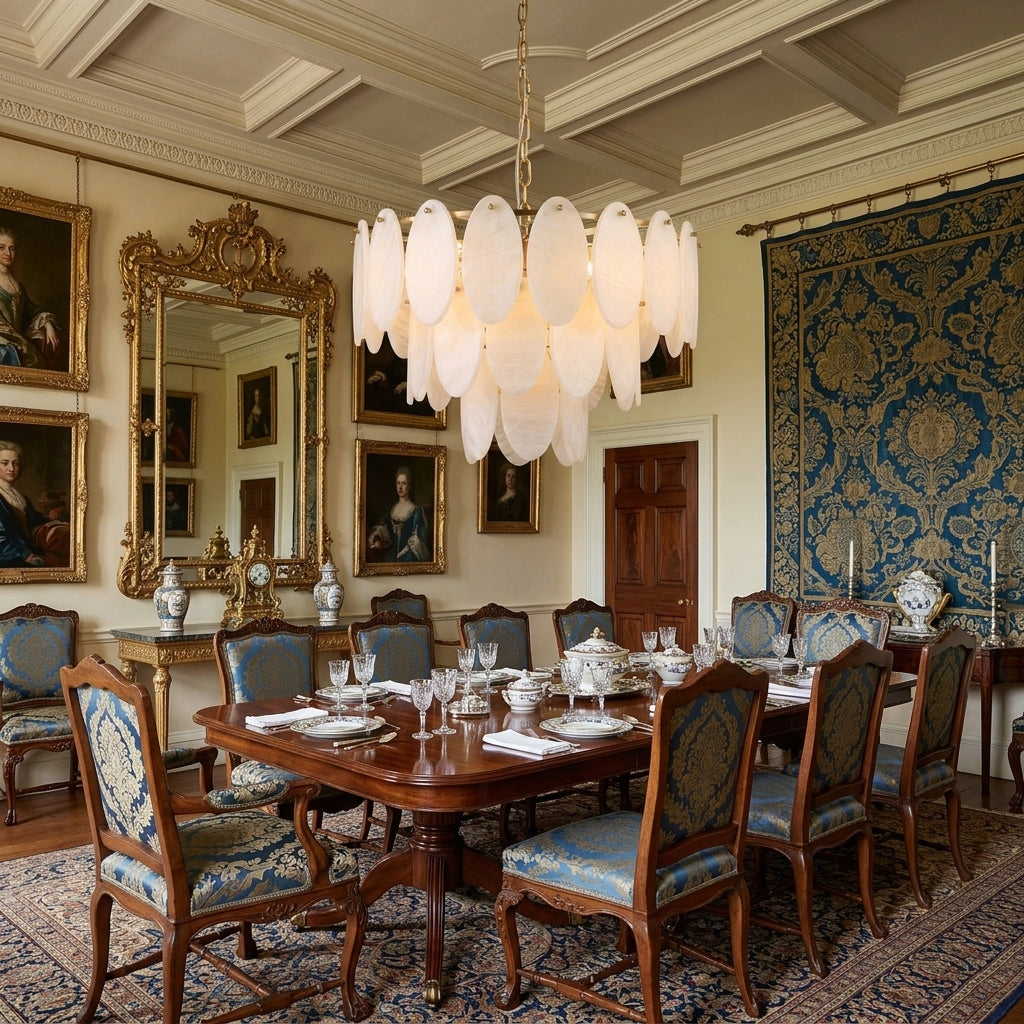 Elmsford Candelabru din alabastru