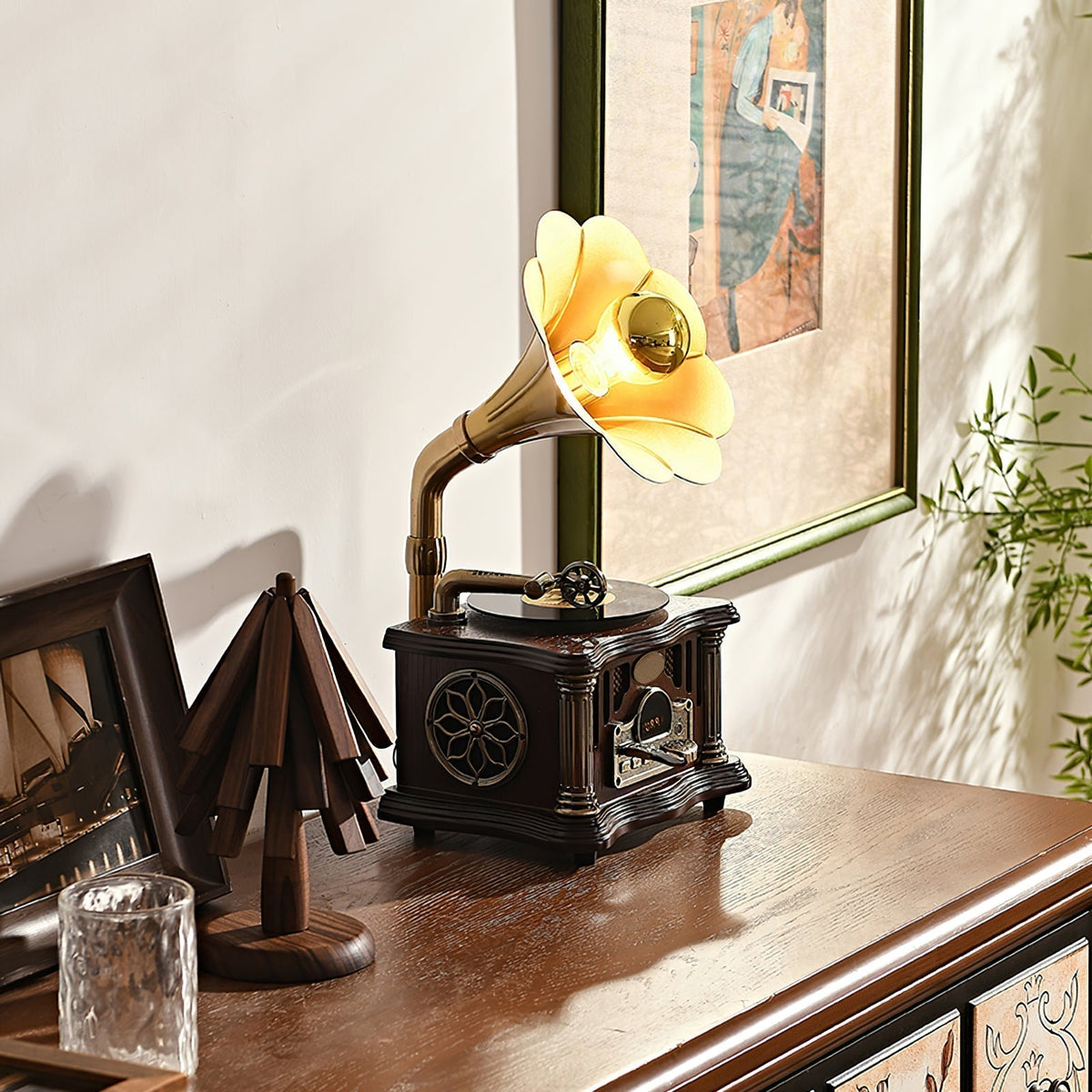 Phonograph lampă de masă