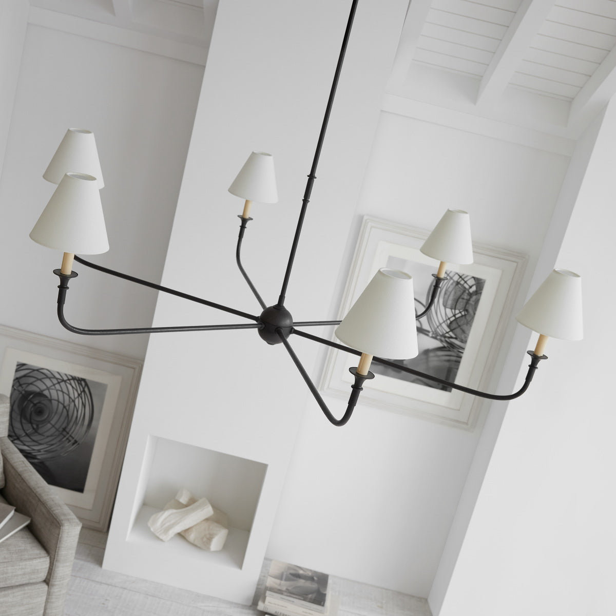 Arthaila candelabru  Vintage industrial Grande material textil