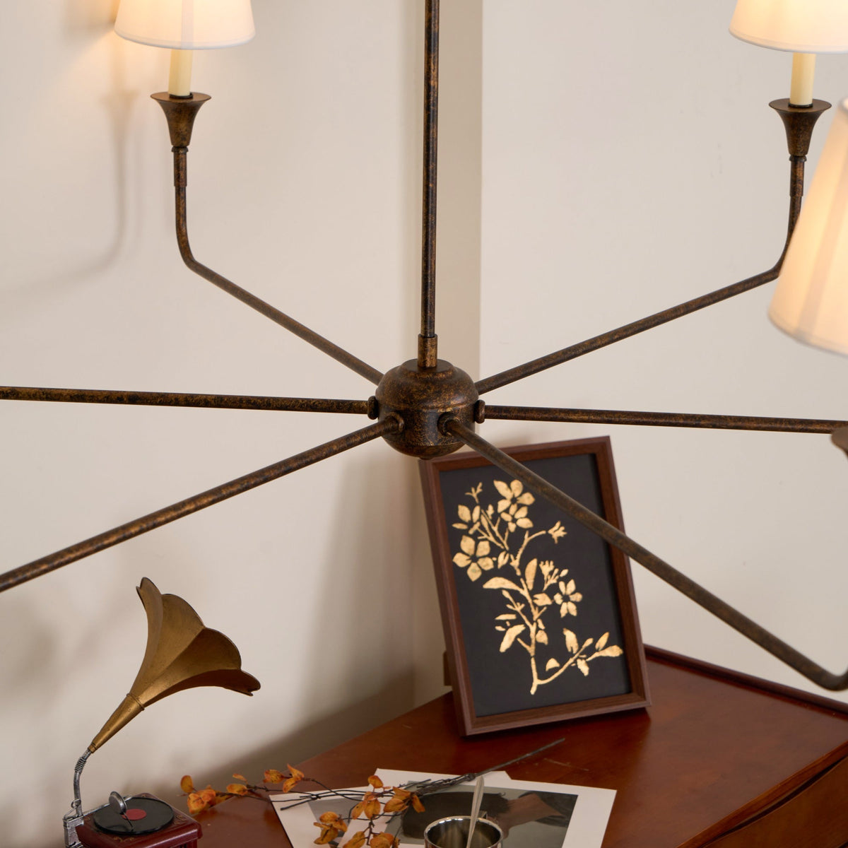 Arthaila candelabru  Vintage industrial Grande material textil