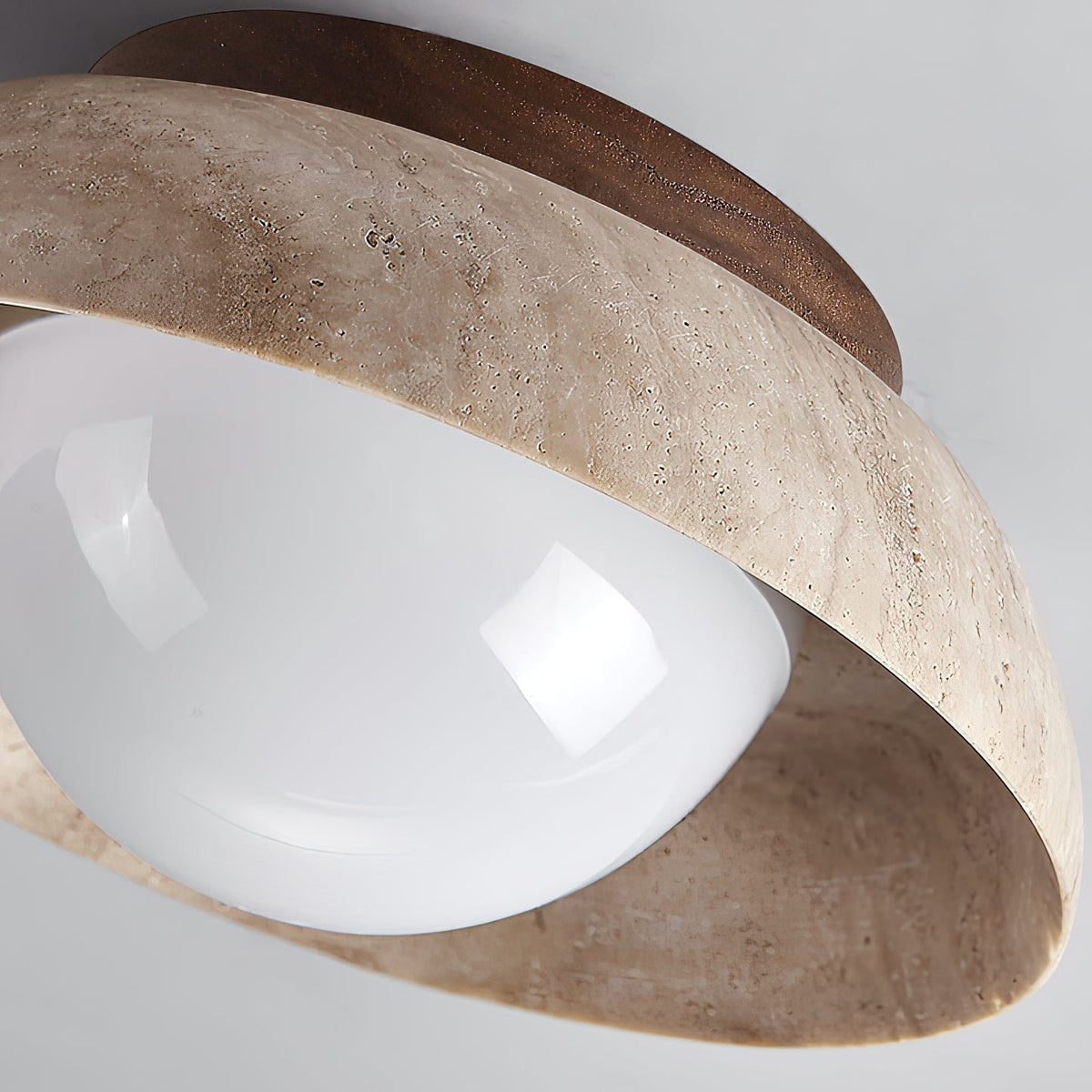 Cuvela plafonieră din travertin