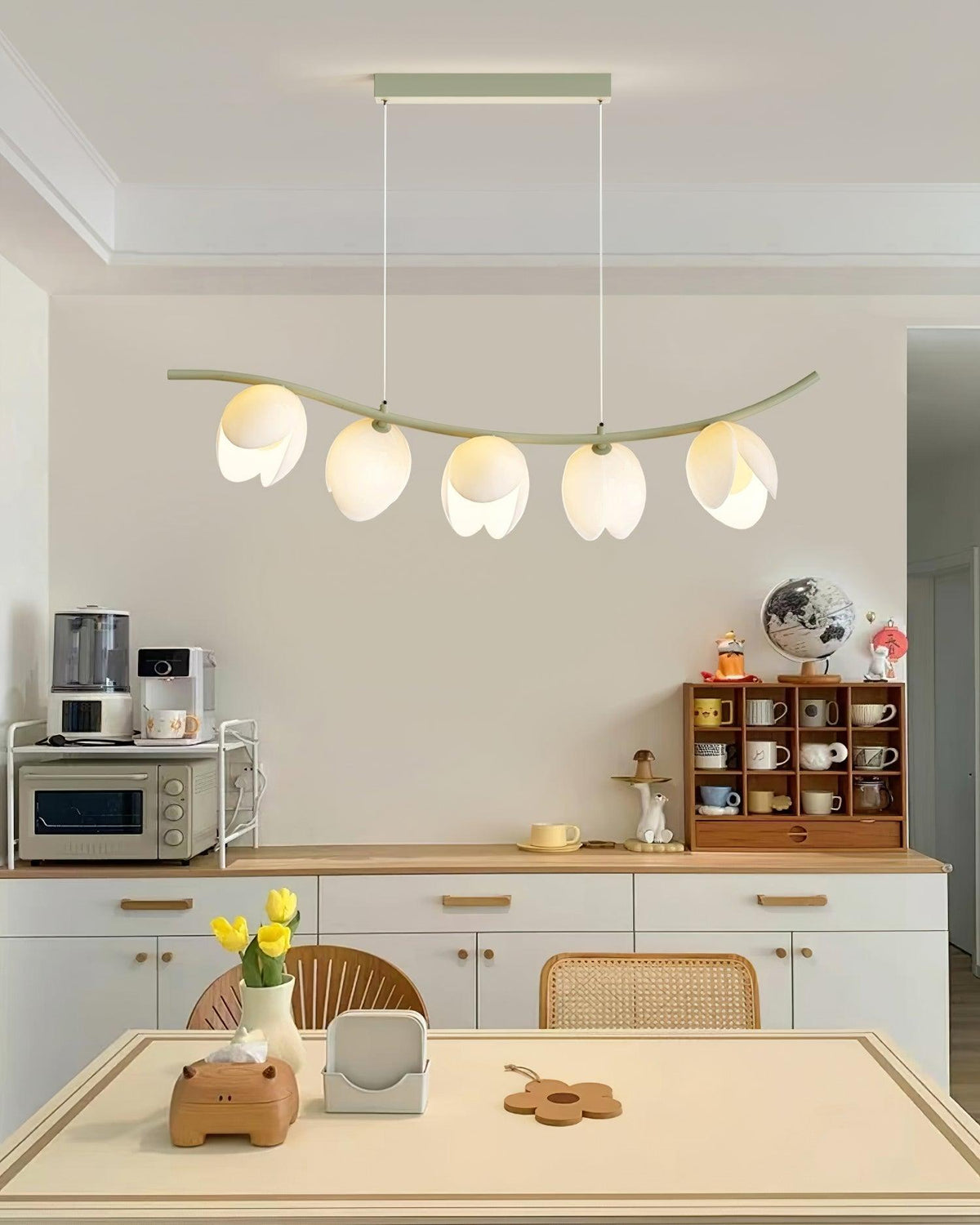 Pistachio lampă suspendată, elegantă, în stil de artă nordică
