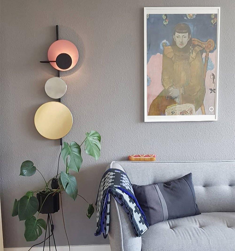 Selaaria aplică de perete, modernă, minimalistă, cu ștecher