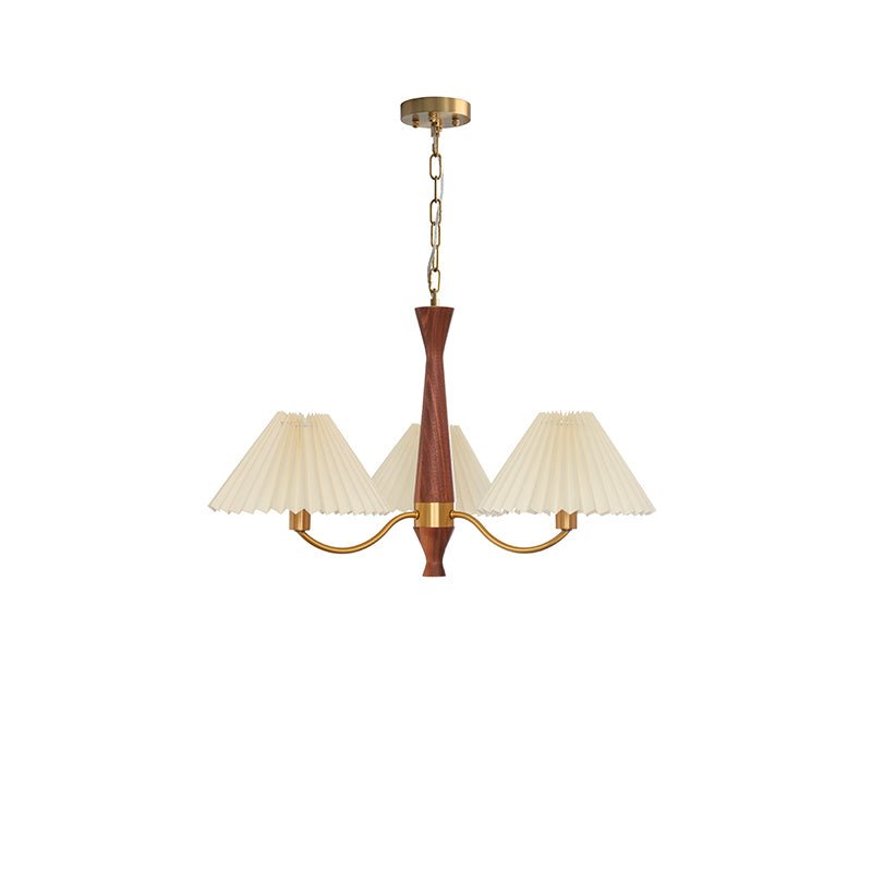 Zarn candelabru din material textil, plisat