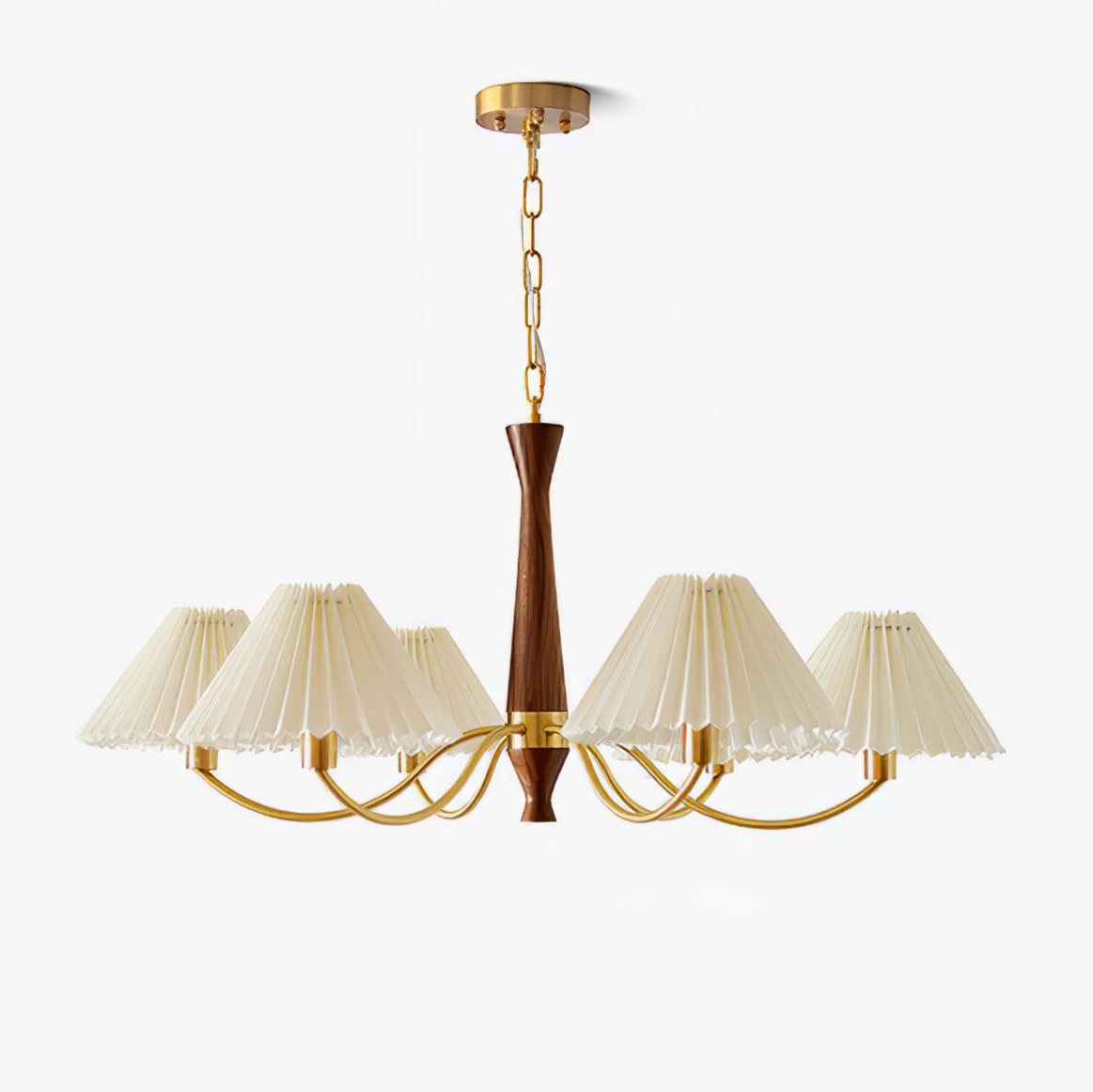 Zarn candelabru din material textil, plisat
