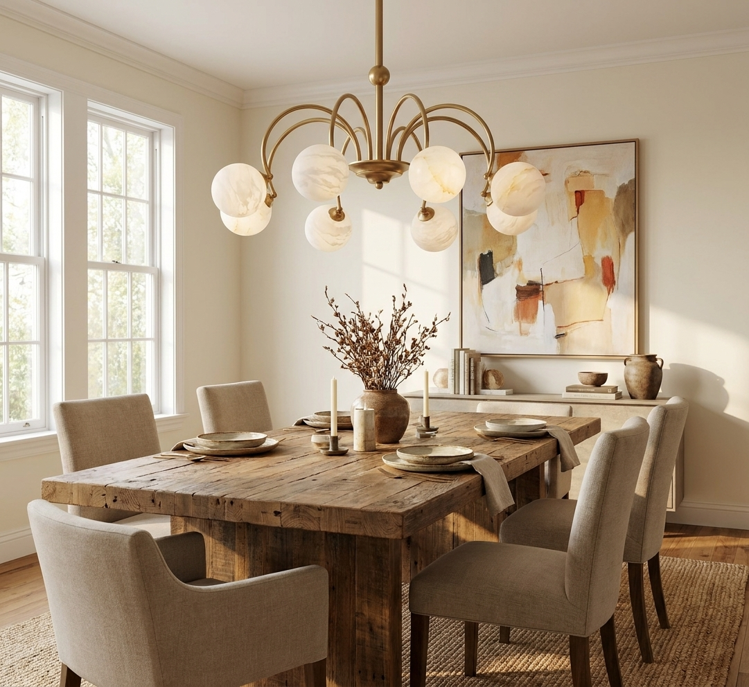 Norcombe Candelabru din alabastru
