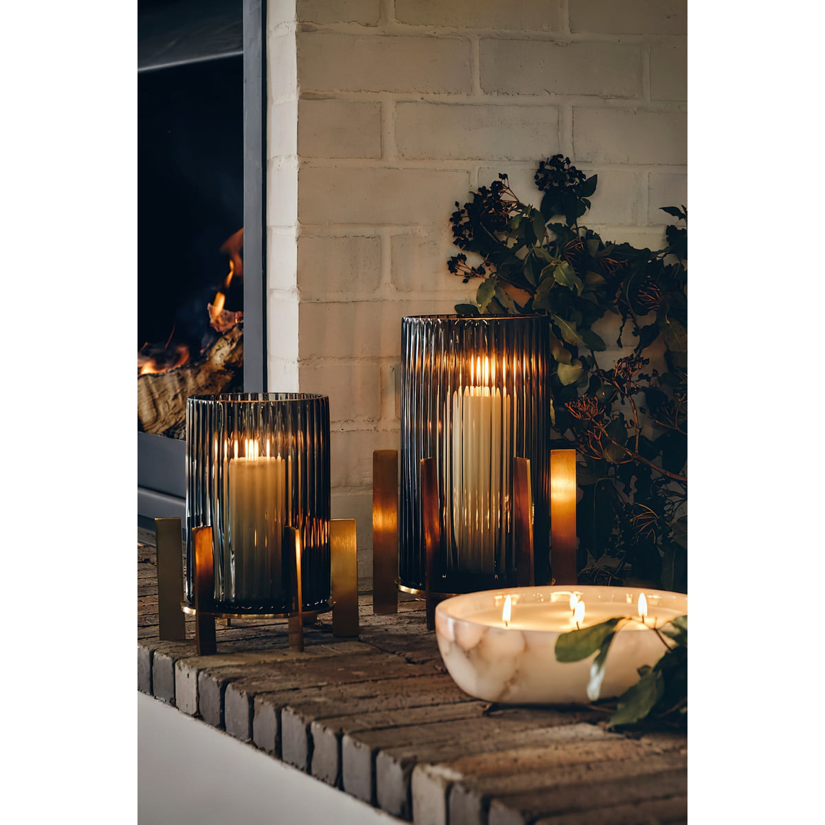 Pomelo Tass marmură Candlestick Ornaments